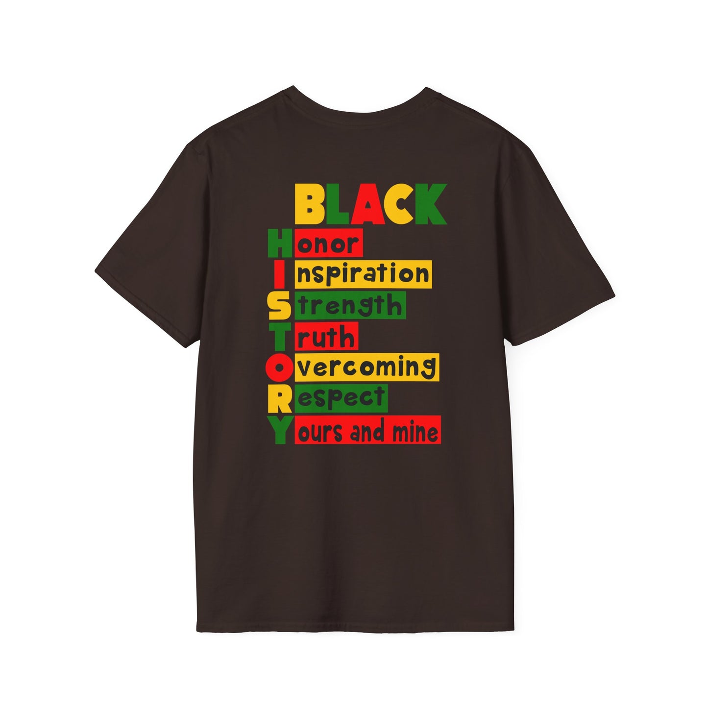 Black History Soft T-Shirt Black History Tee Celebrate Black History