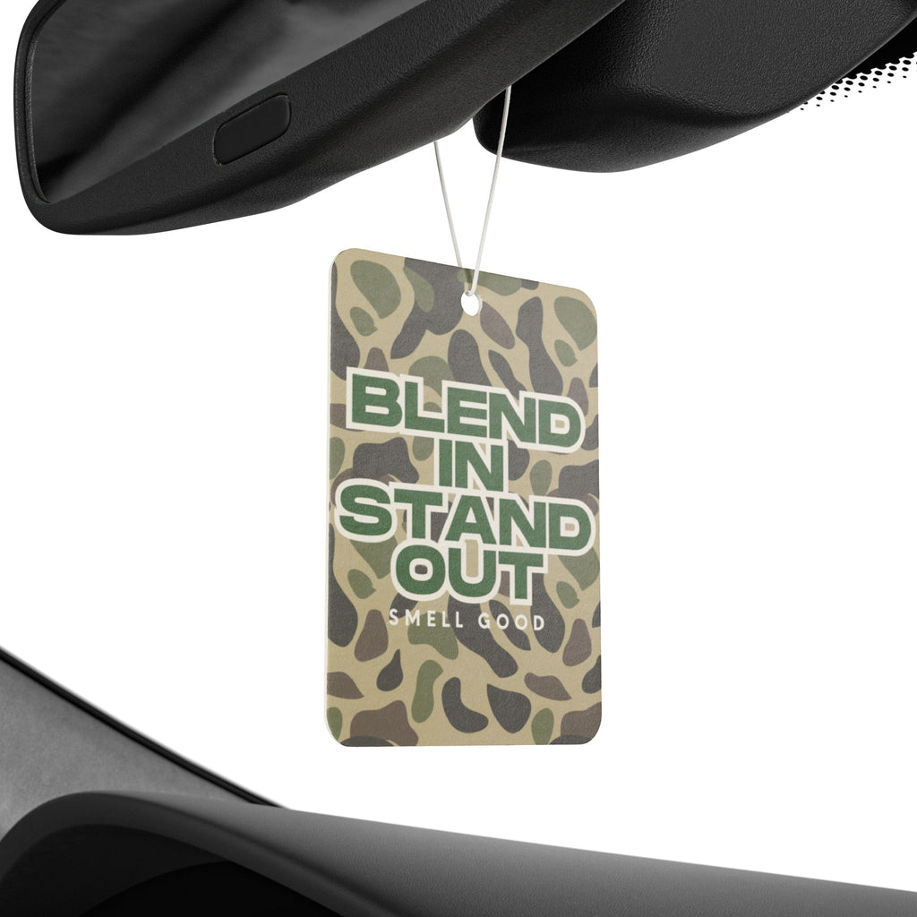 Camouflage Car Air Freshener, Unique Vehicle Gift, Smell Good Decor, Fun Auto Accessory, Blend In Stand Out Design