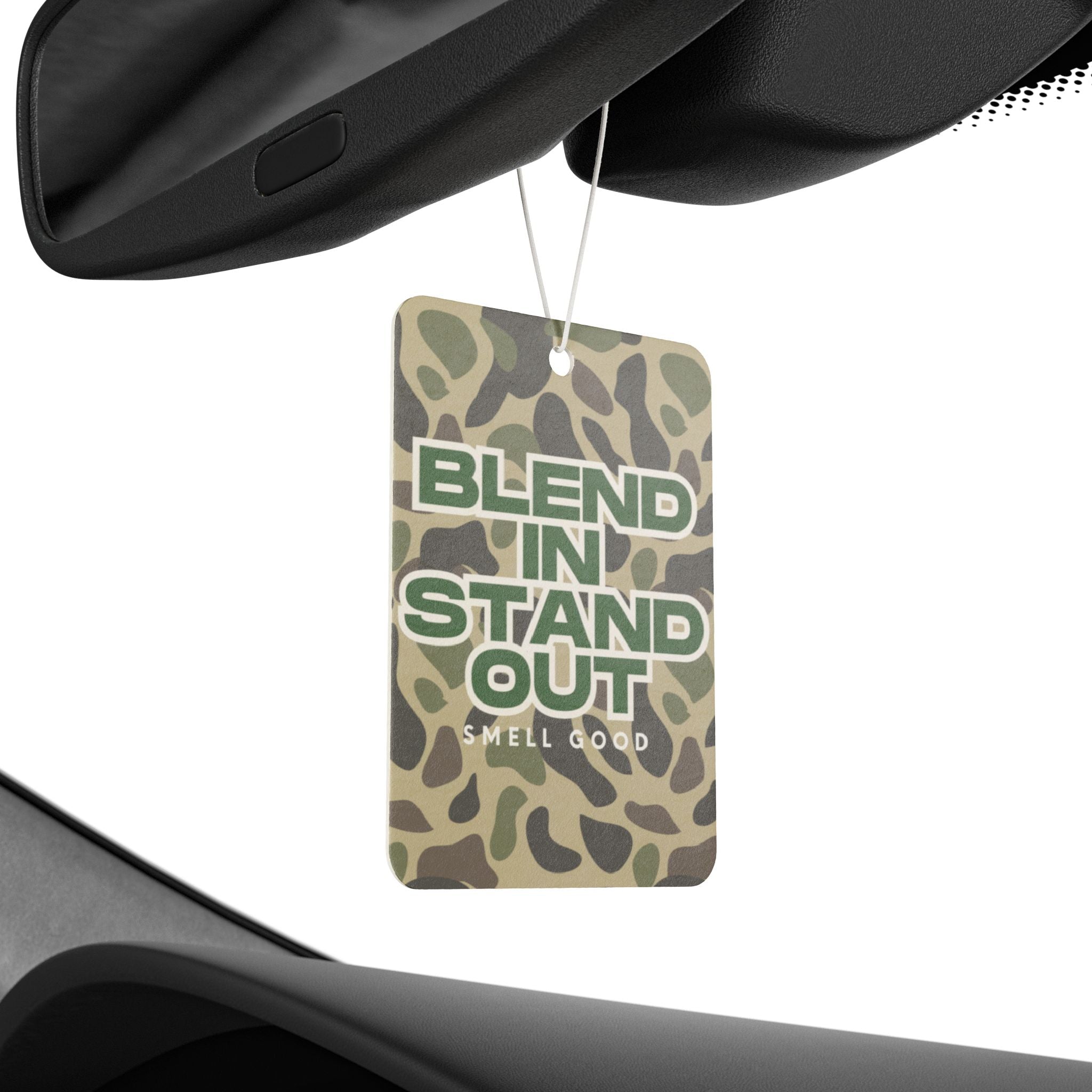 Camouflage Car Air Freshener, Unique Vehicle Gift, Smell Good Decor, Fun Auto Accessory, Blend In Stand Out Design