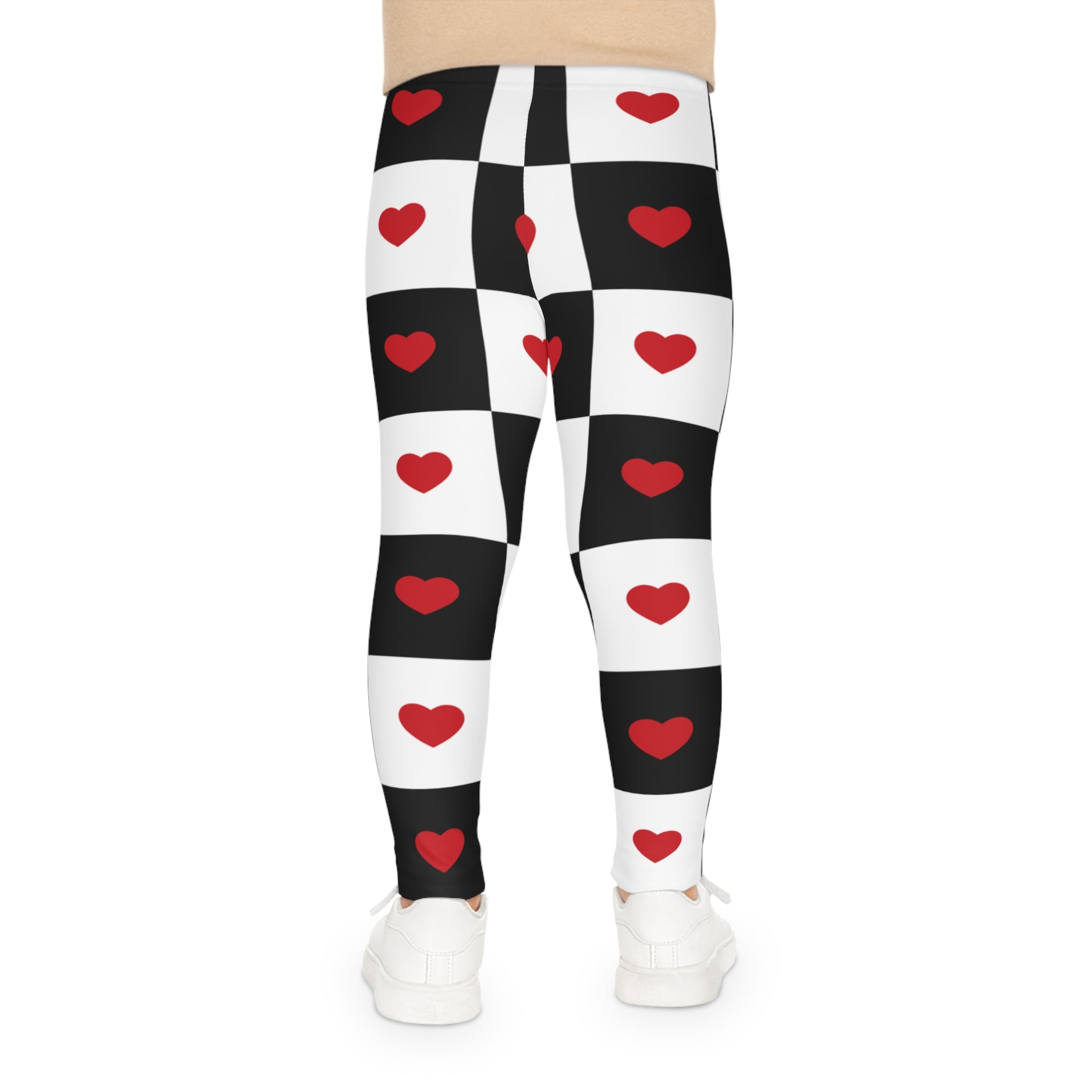 Valentine's Tights Checkered Valentine's Leggings for Little Ones Valentine's Kids Leggings