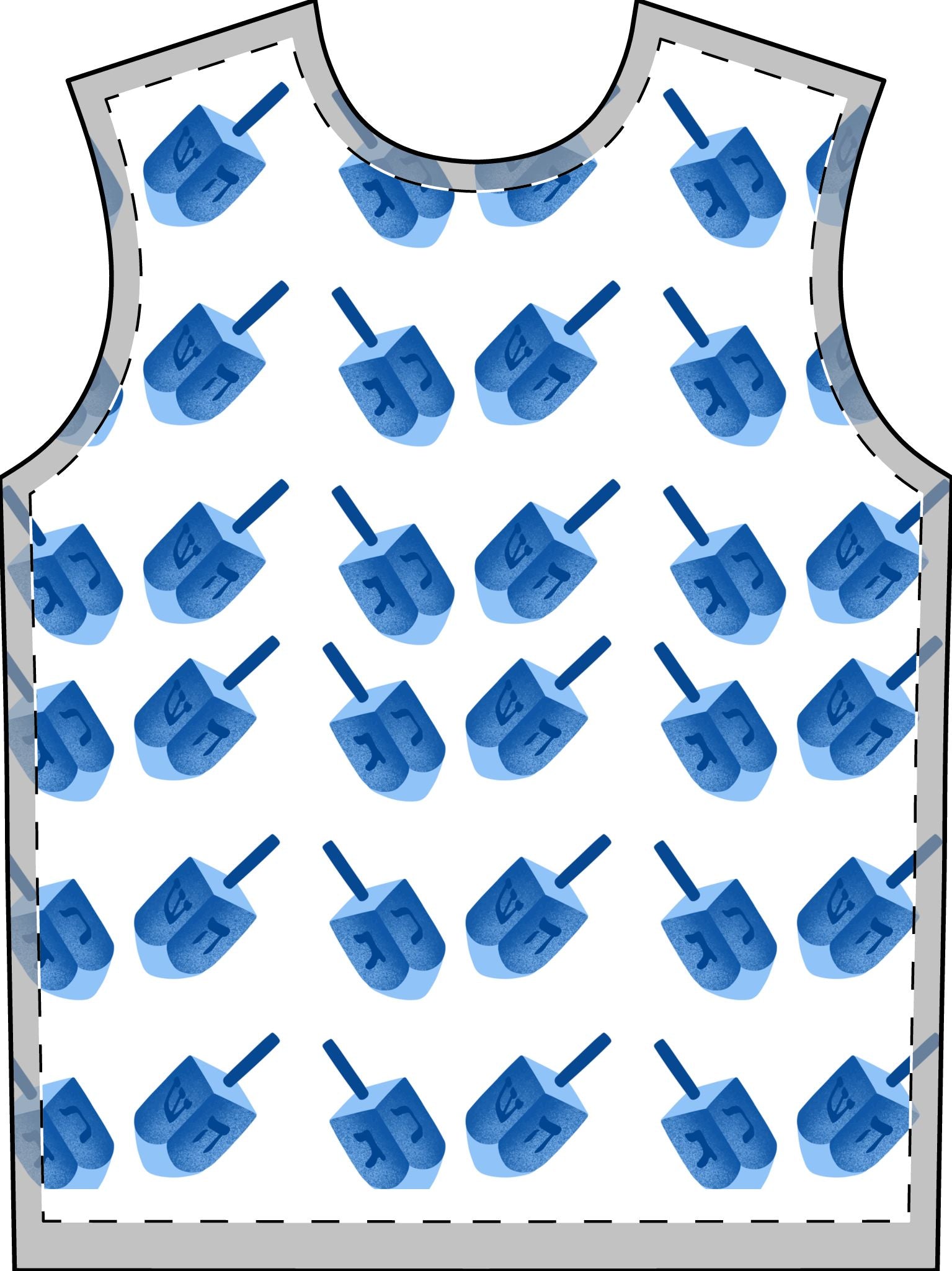 Spin My Dreidel Adult Hanukkah Pajama Set