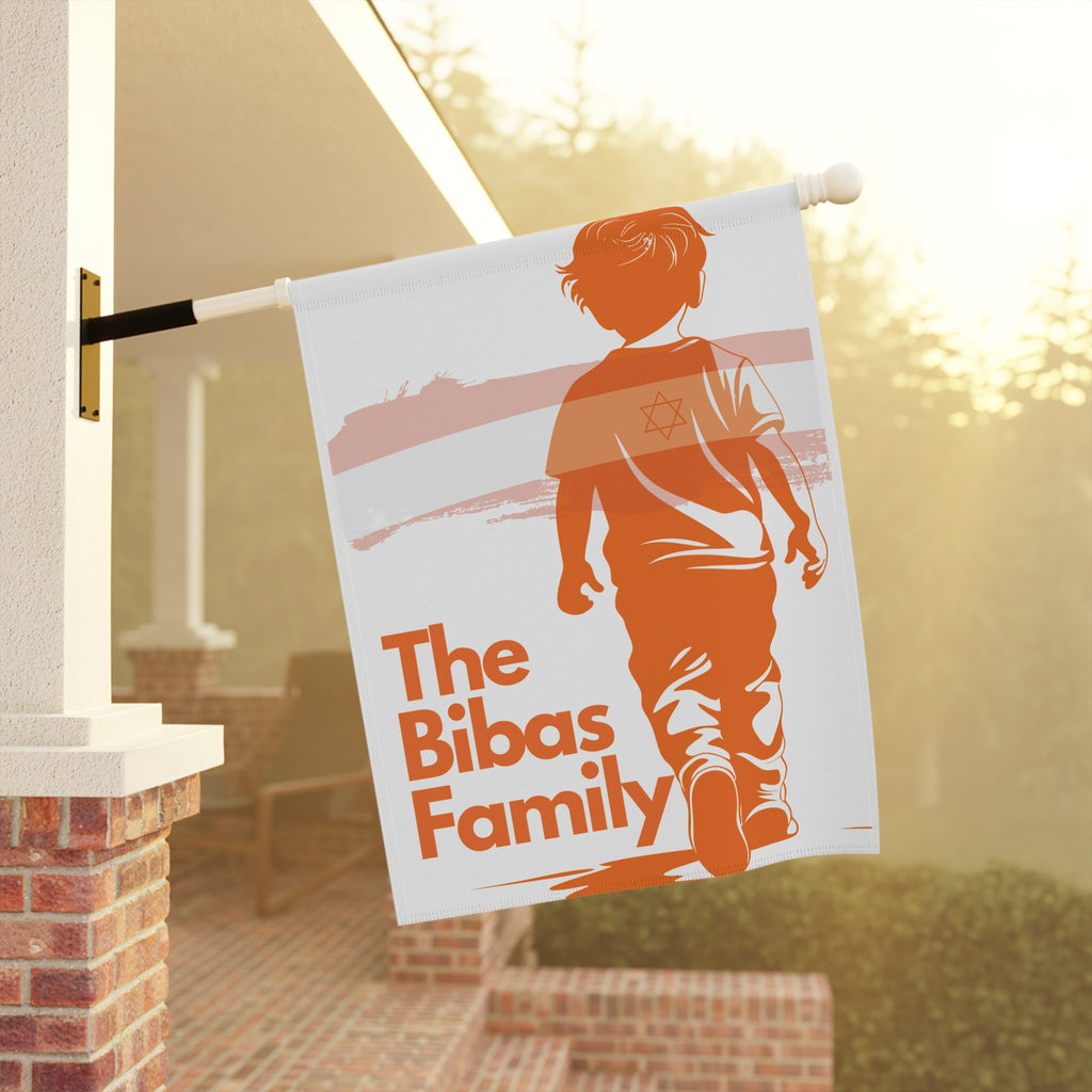 The Bibas Family garden flag memorial tribute October 7th Remember the Bibas Family