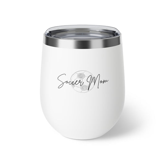 Wine Tumbler, Soccer Mom Gift, Mom Gift, 12oz Cup, Insulated Soccer Cup for Mom, Gift for Mom Soccer Mom