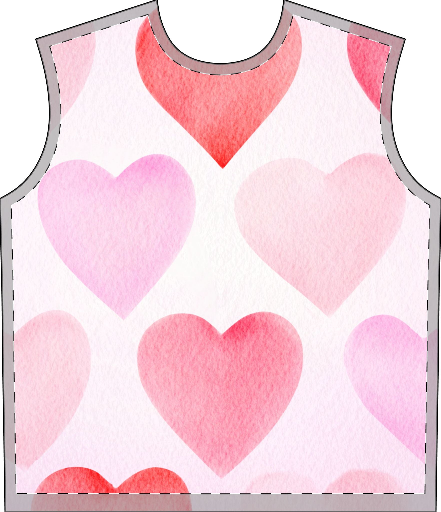 Mens Heart Print Matching Pajama Set Men's Pajama Set (AOP)