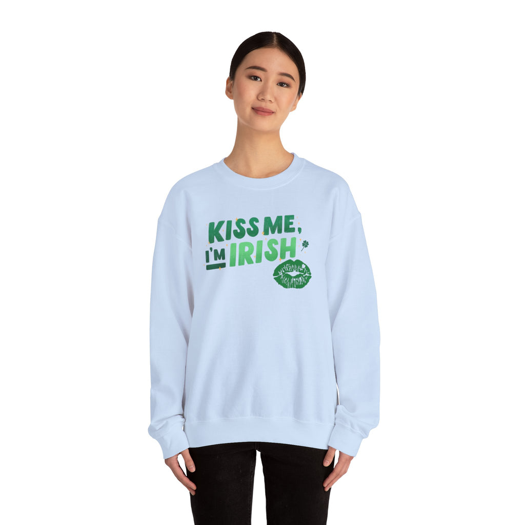 Kiss Me, I'm Irish Sweatshirt - Unisex St. Patrick's Day Crewneck