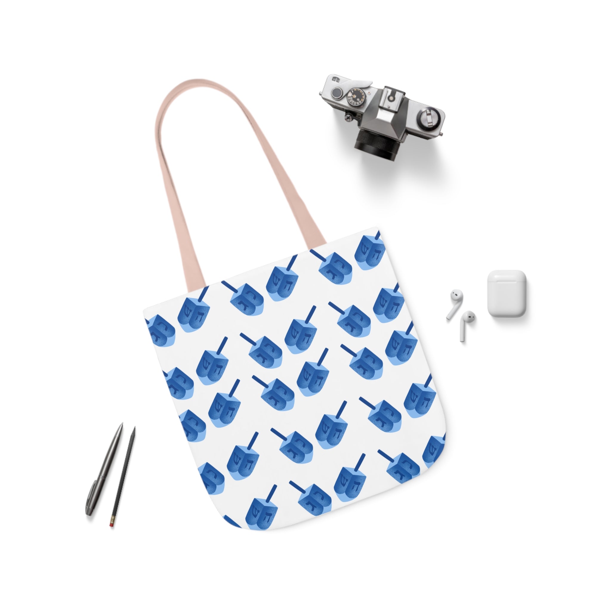 Hanukkah Canvas Tote Bag Dreidel Canvas Tote Bag Hanukkah Gift Bag
