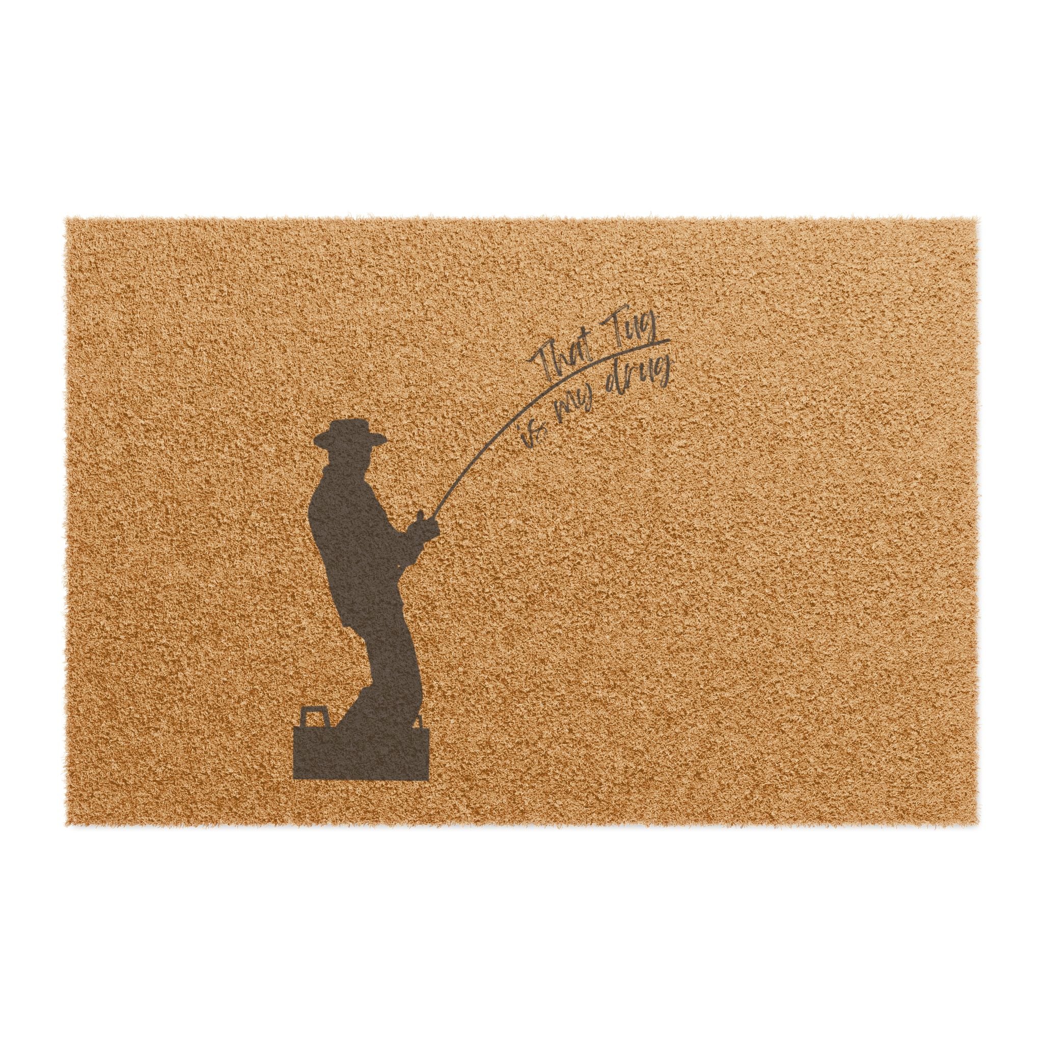 Fisherman Doormat Man Cave Doormat Fishing Cabin Doormat