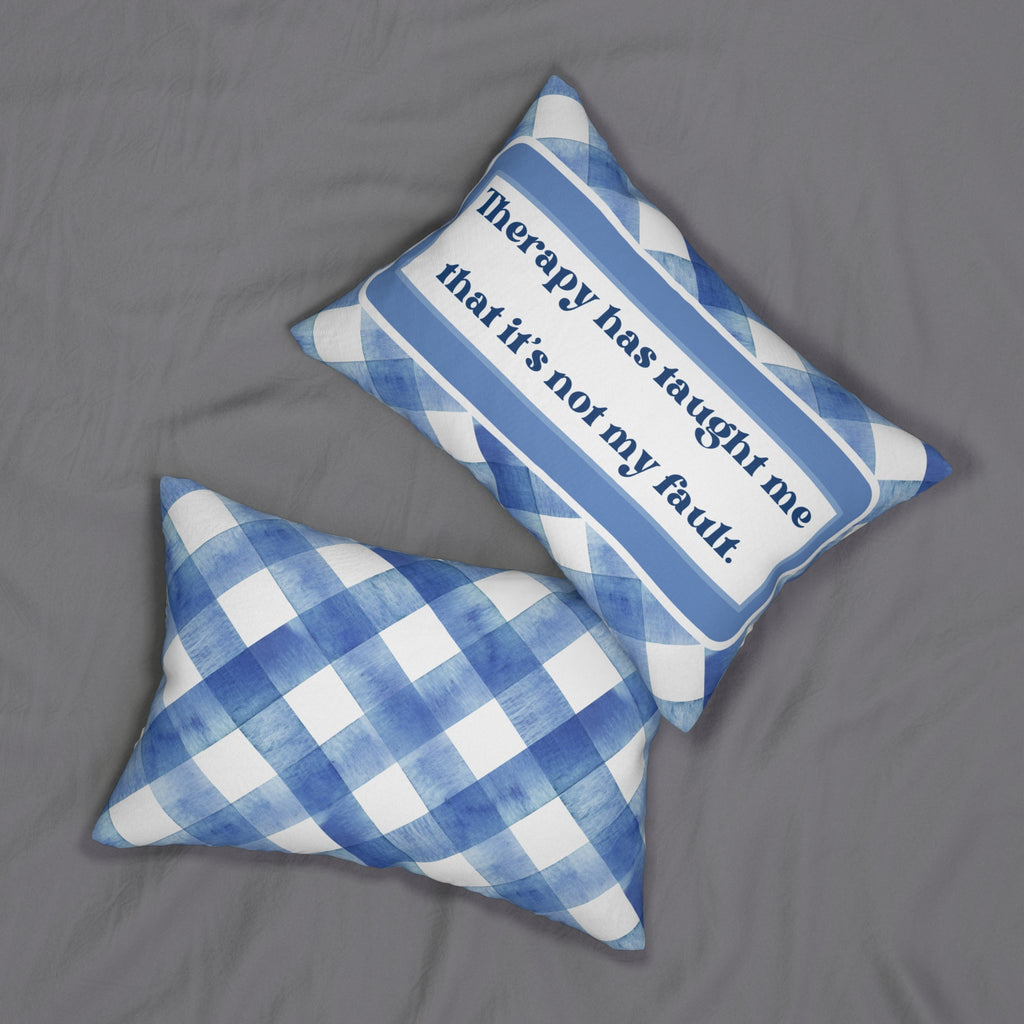 Therapy Pillow, It's Not My Fault Throw Pillow Therapy Humor Mental Health Decor