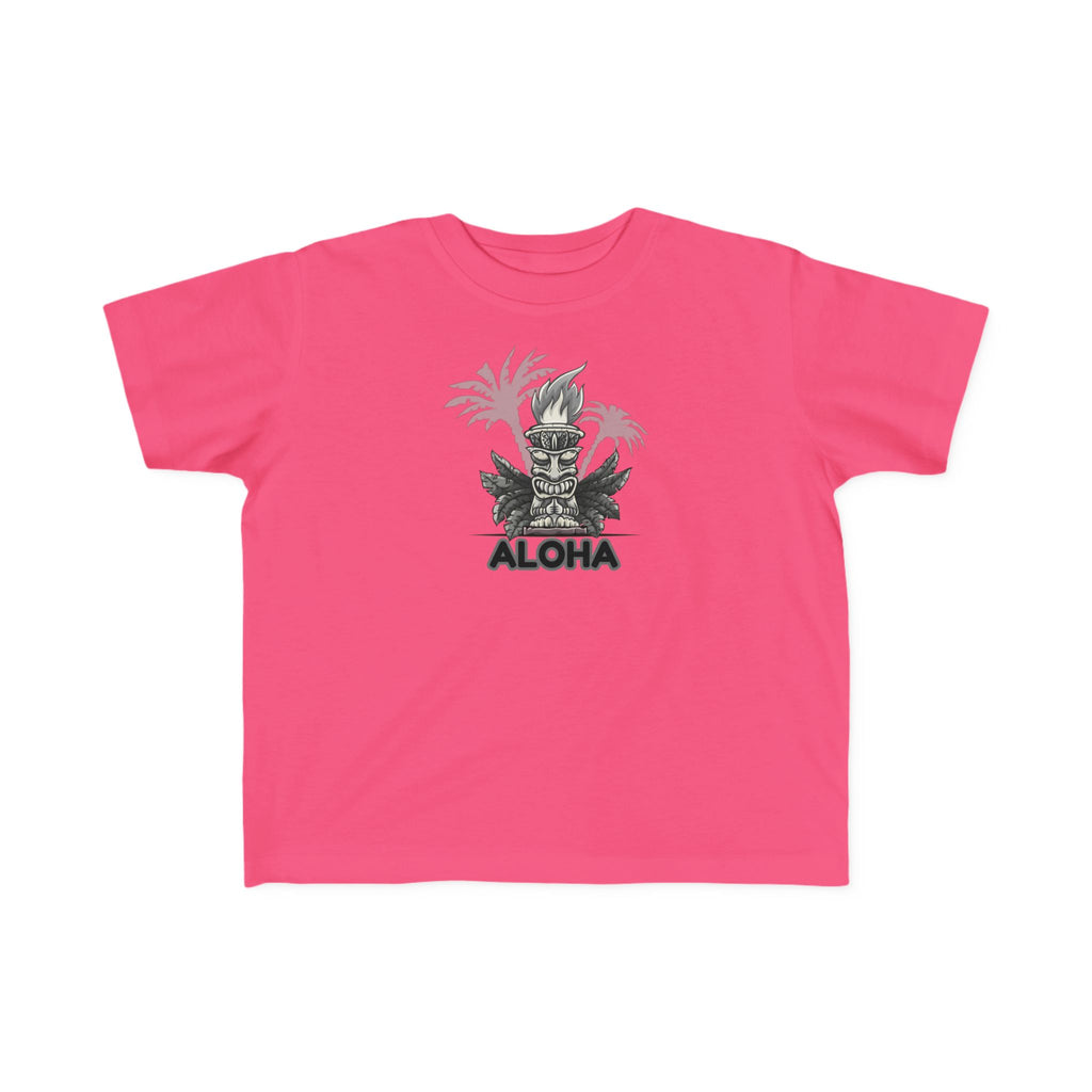ALOHA Toddler ALOHA T-Shirt | Cute Hawaiian Tee, Summer Vacation Shirt, Great for Luau Celebrations