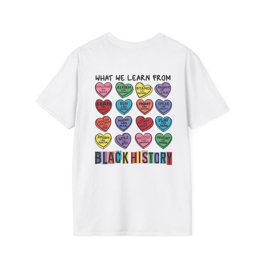 Black History T-Shirt Love Black History Month Shirt to Support Black History - Unisex Softstyle Tee, Pride Apparel