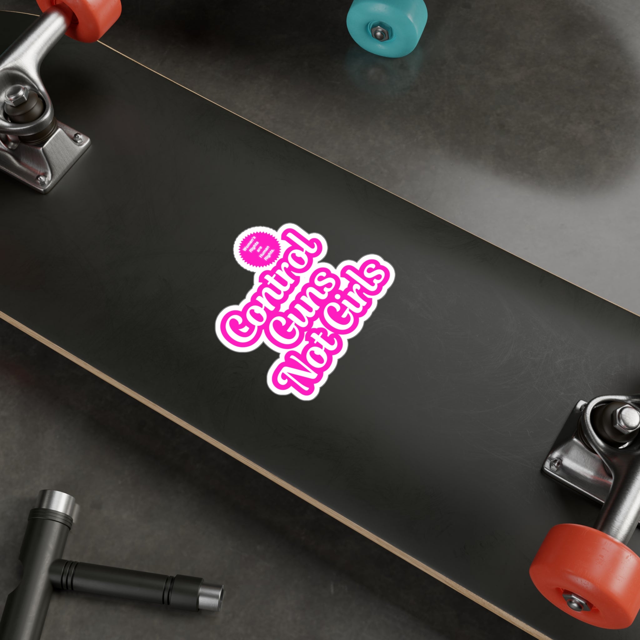 Control Guns Not Girls Kiss-Cut Vinyl Decals