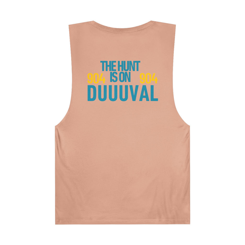 The Hunt is On Duuuval Sleevelss Shirt The Hunt is On Muscle Shirt Duuuval Jags Workout Top