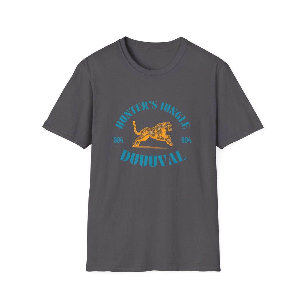 Hunter's Jungle  Soft T-Shirt - Duuuval Graphic Tee Vintage Travis Hunter T Shirt Jaguars Fans