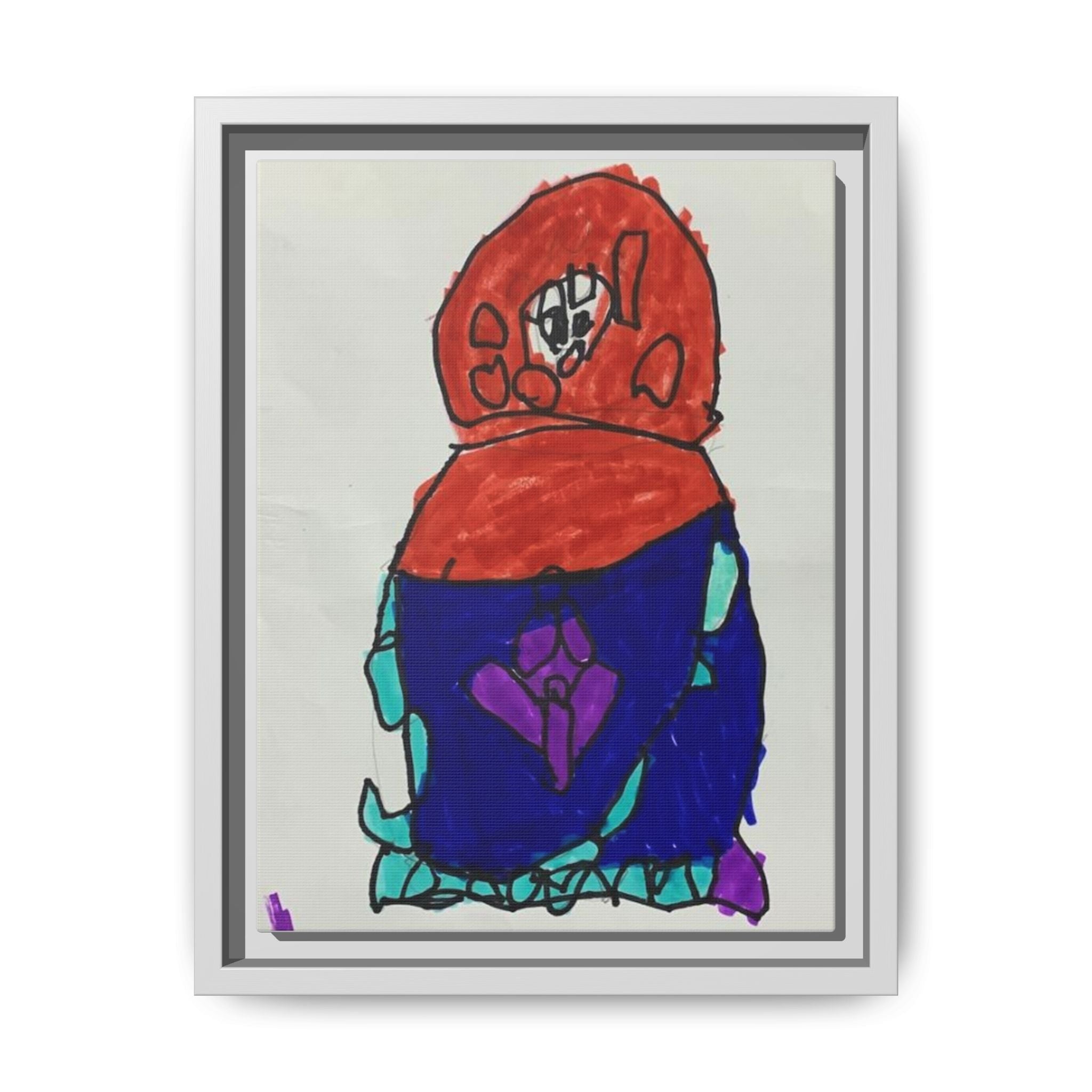 Matryoshka Doll, Babushka Dolls, Russian Nesting Dolls Matte Canvas, Framed (Multi-color)