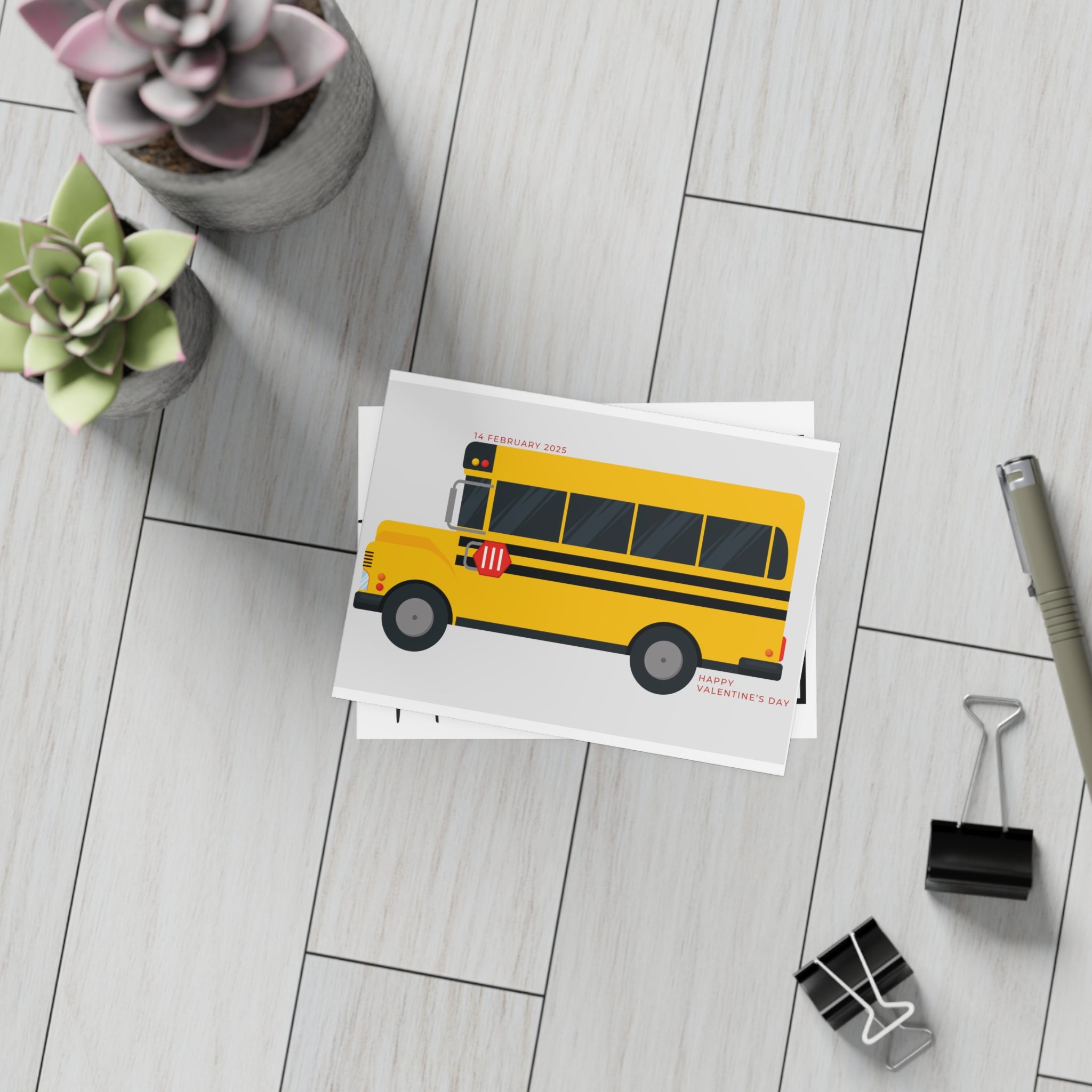 Kids Class Valentines Day Cards Valentine's Day Postcard Bundles (envelopes included)