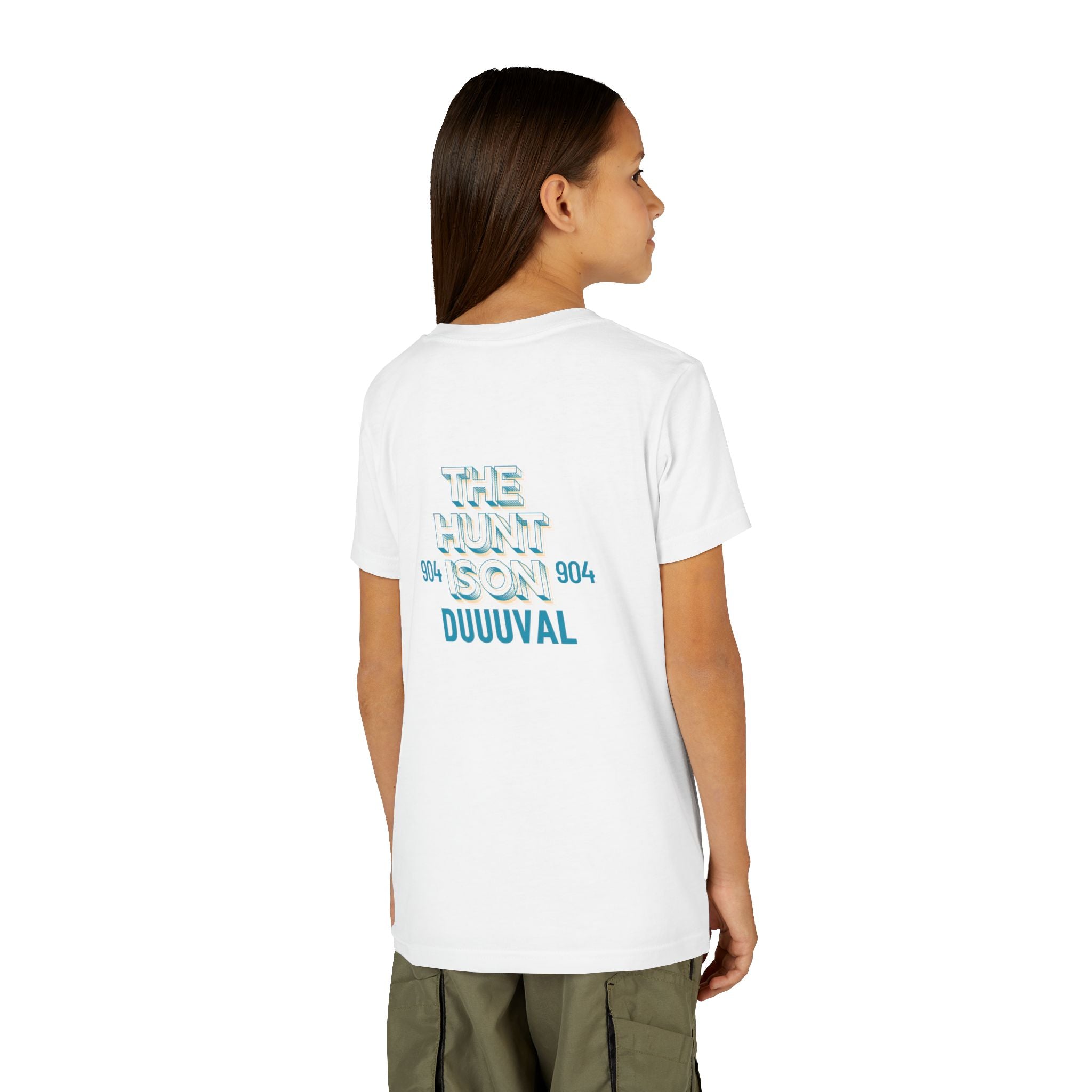 Travis Hunter Youth Short Sleeve Tee - 'The Hunt Is On' Jags Hunter Fan Wear TShirt Kids