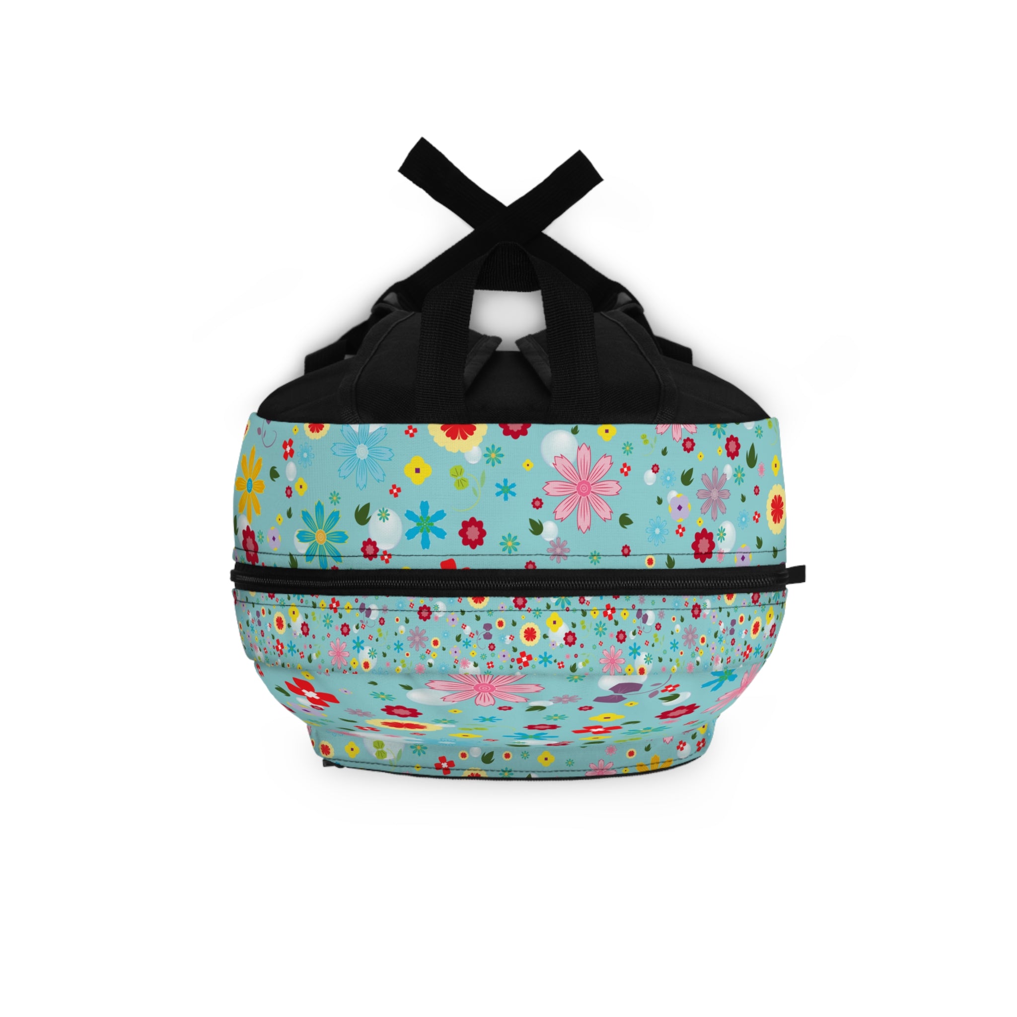 Colorful Floral Backpack with Laptop Compartment - Trendy School or Work Bag with Laptop Compartment