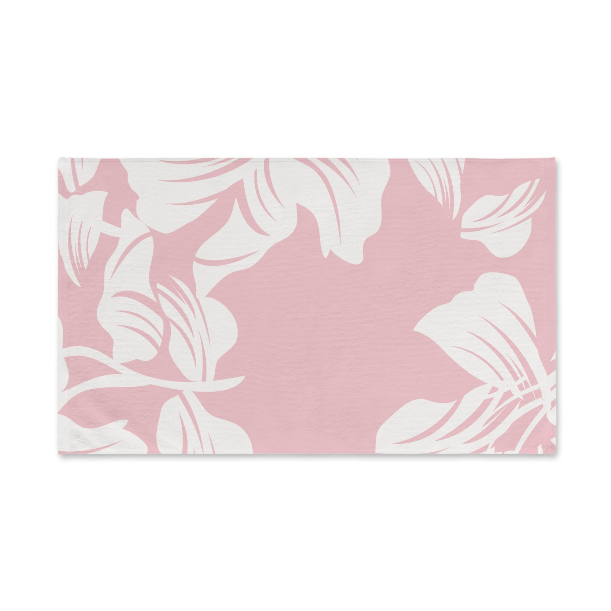Hand Towel Pink Floral Kitchen or Bath Guest Towel