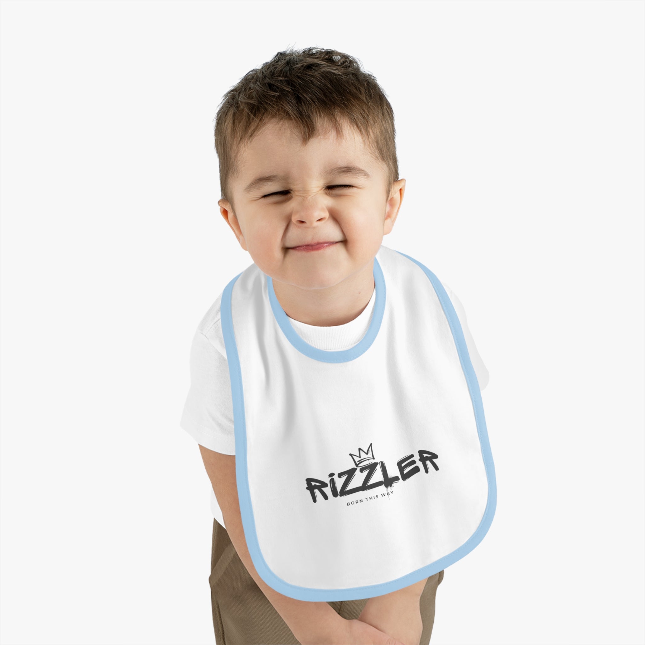 Baby Rizzler Trim Jersey Bib