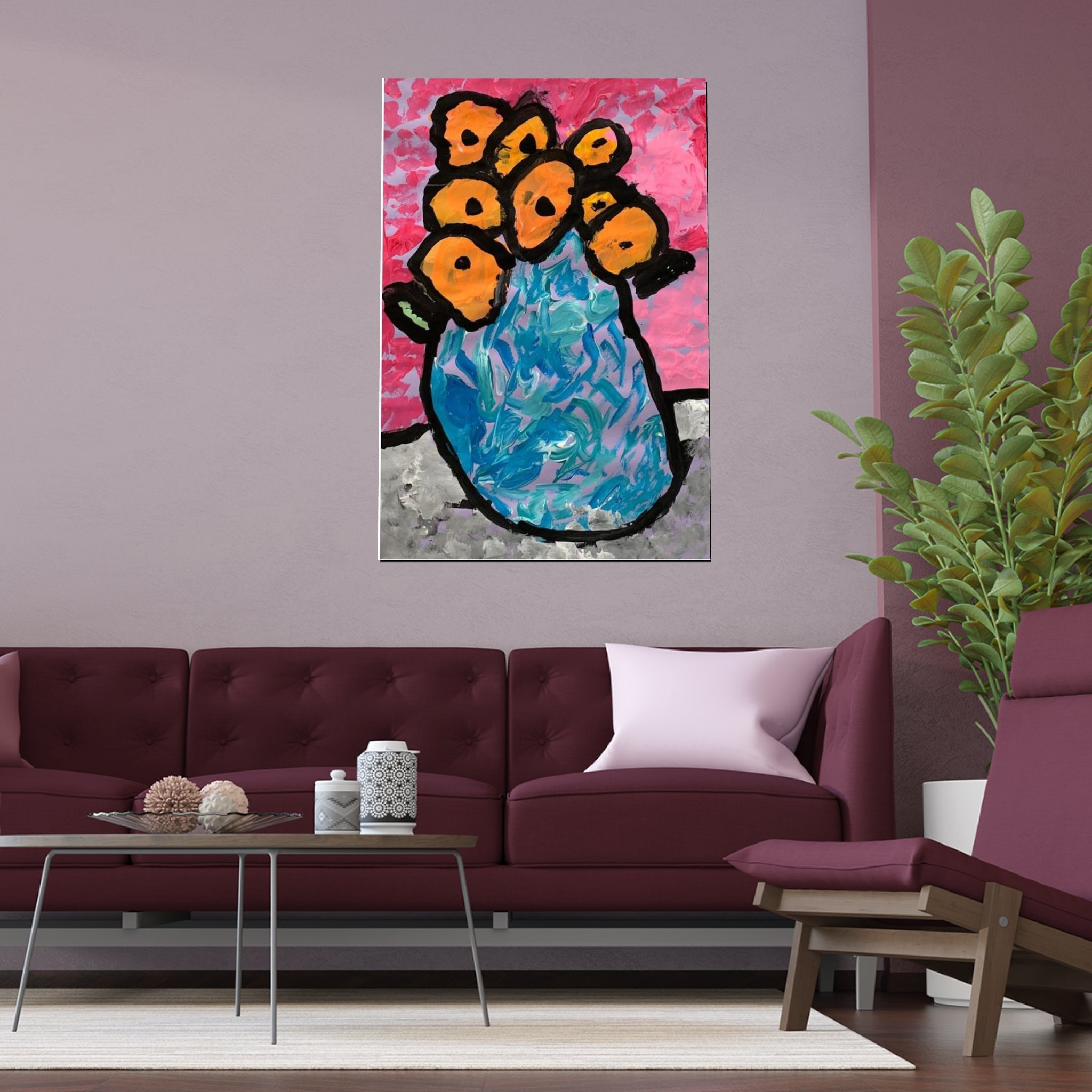 Berthe Morisot, Impressionist, Flowers in a Vase by Jackson Smith silk poster