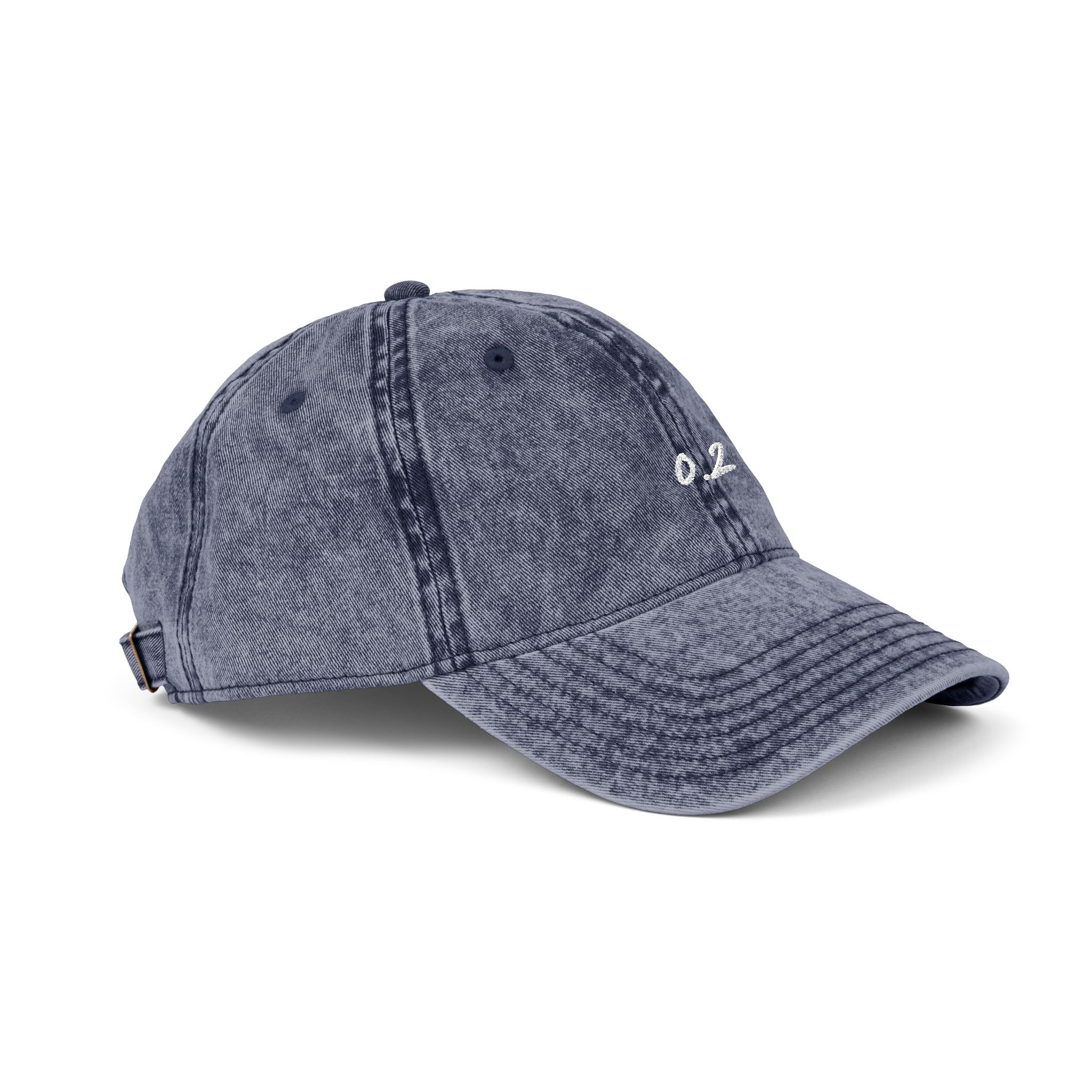 Zero Point Two Vintage Embroidered Cap Jewish Identity Hat