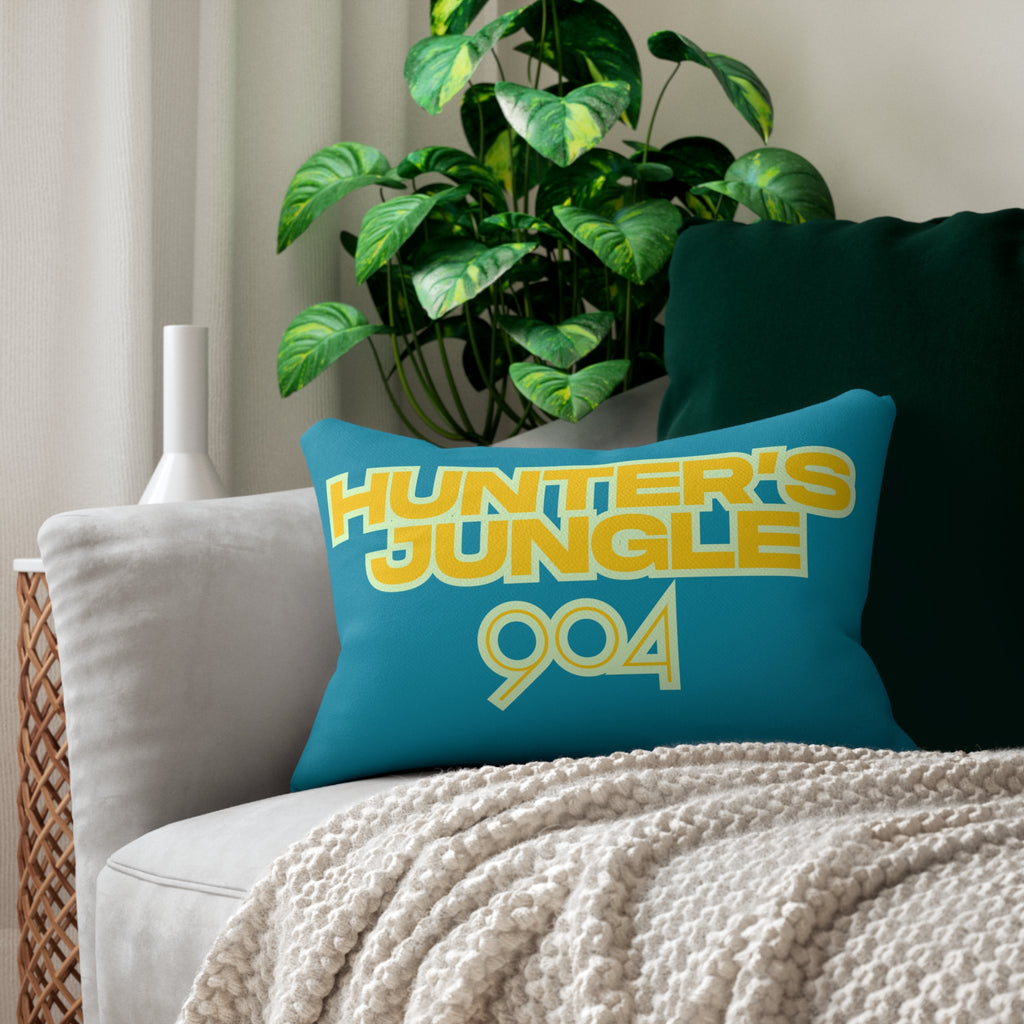 Hunter's Jungle 904 Throw Pillow - Jags Duuuval Travis Hunter Fan Pillow