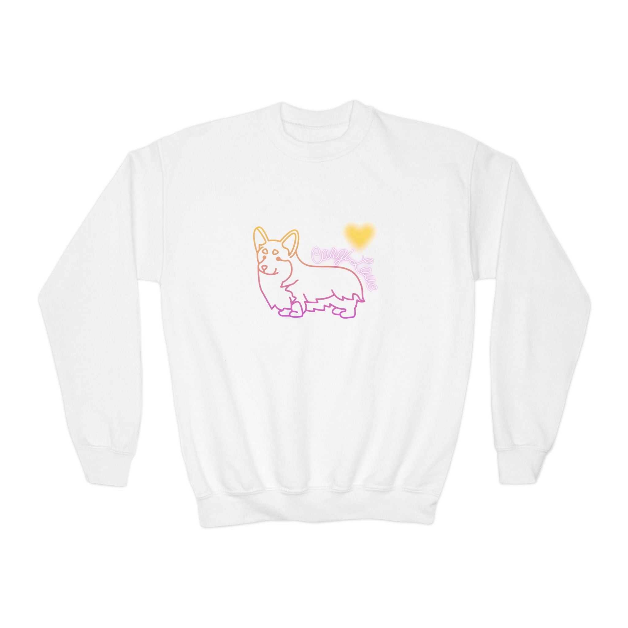 Corgi Love Youth Crewneck Sweatshirt