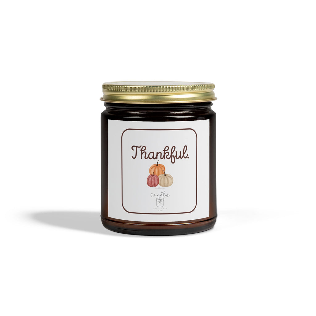 Thankful Fall Candle Vanilla Bean Scent Fall Candle