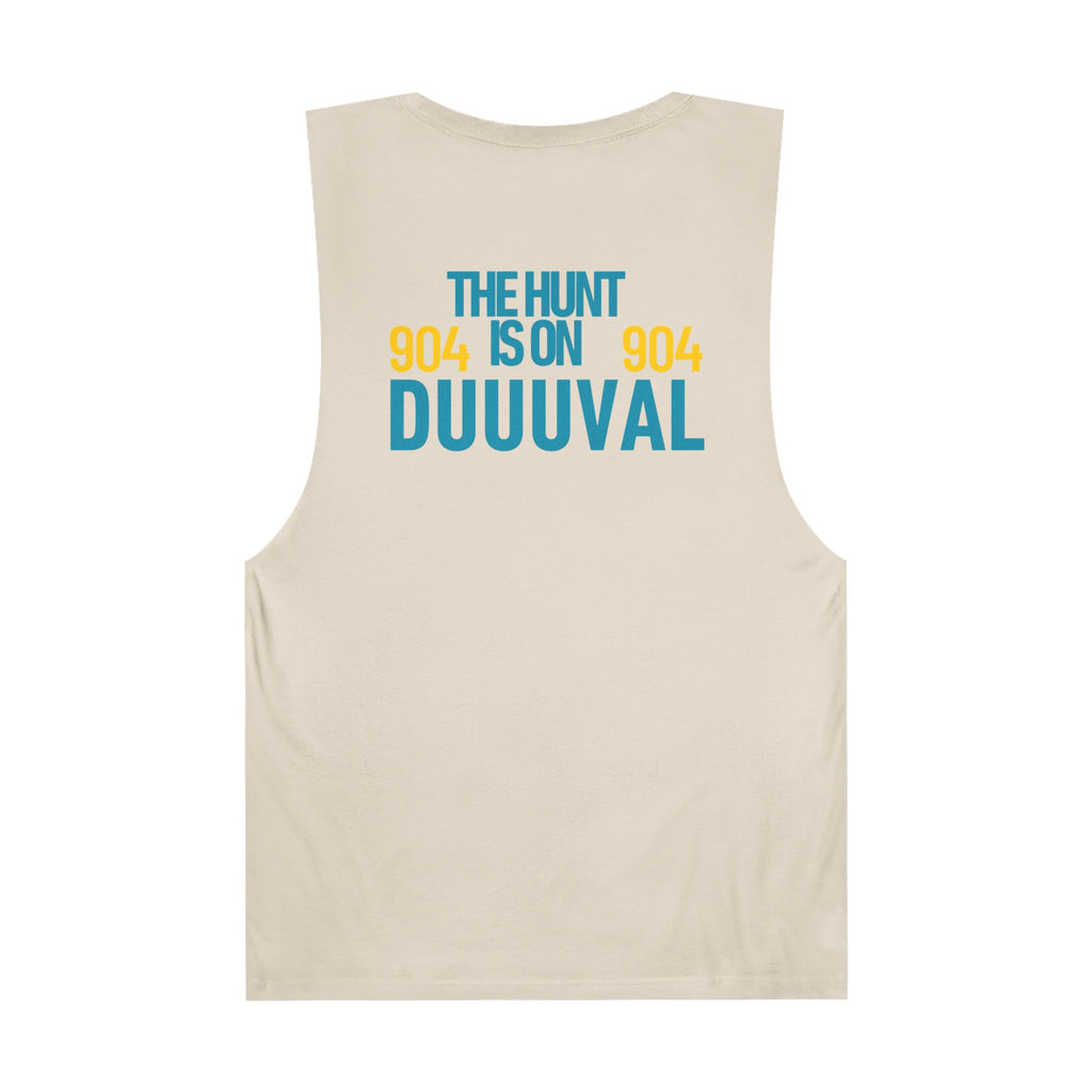 The Hunt is On Duuuval Sleevelss Shirt The Hunt is On Muscle Shirt Duuuval Jags Workout Top