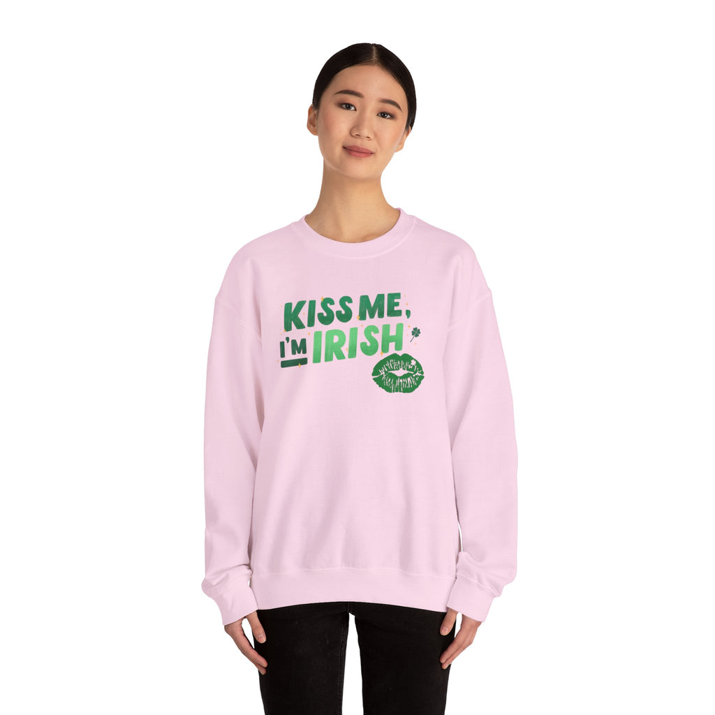 Kiss Me, I'm Irish Sweatshirt - Unisex St. Patrick's Day Crewneck