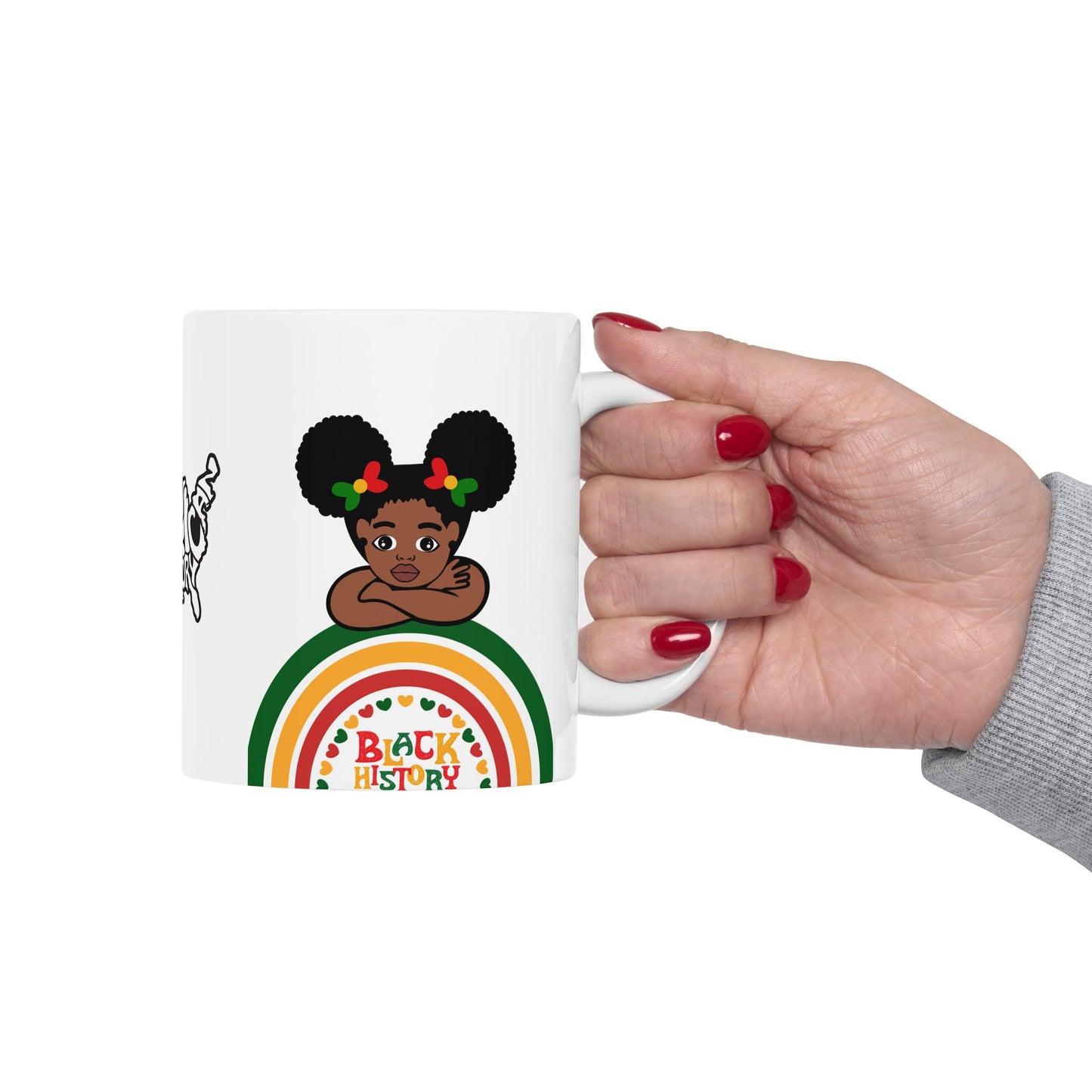 Black History Mug, Colorful 11oz 15oz Ceramic Coffee Cup, BPA Free and Lead Free, Dishwasher Safe, Microwave Safe, Customized Cup for Tea