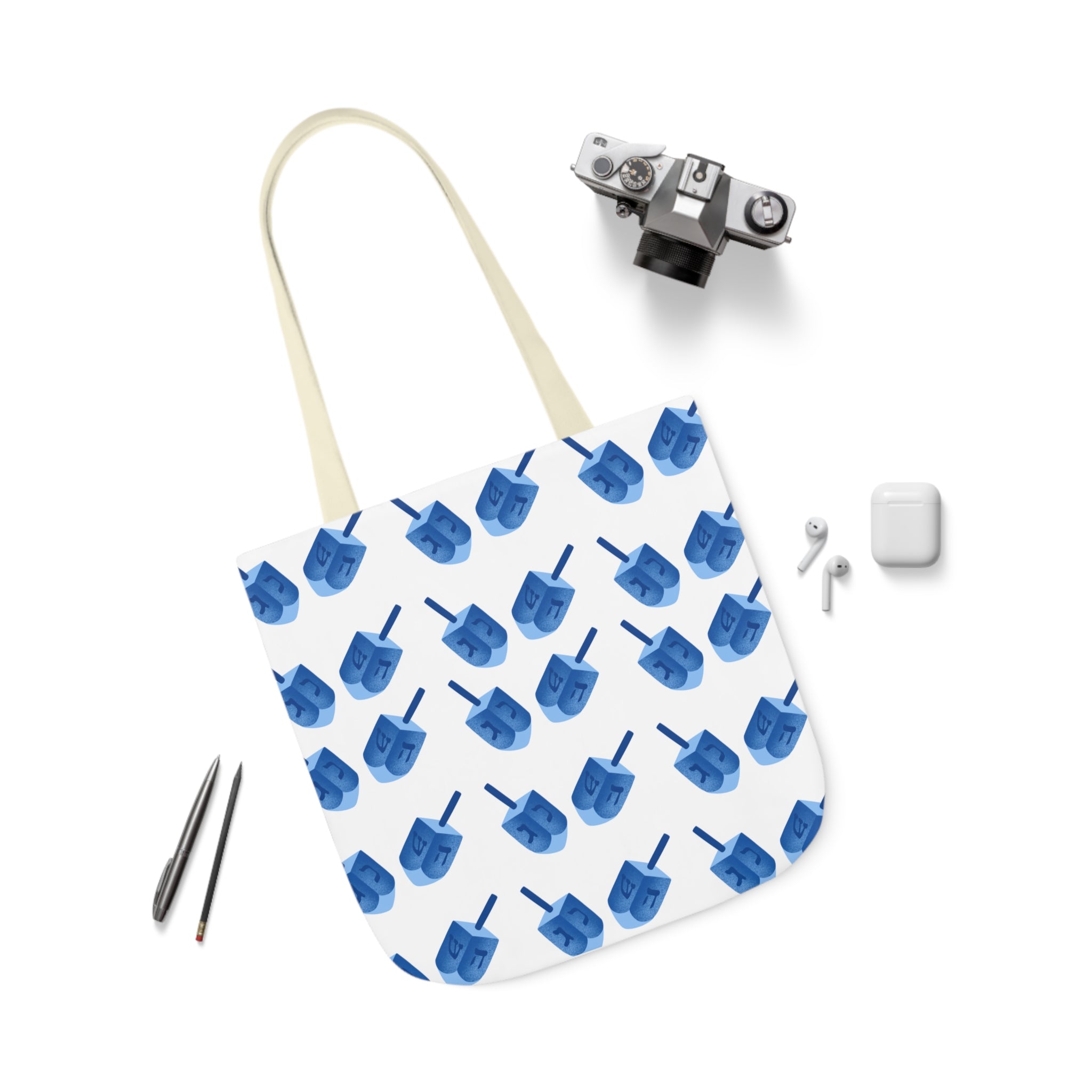 Hanukkah Canvas Tote Bag Dreidel Canvas Tote Bag Hanukkah Gift Bag