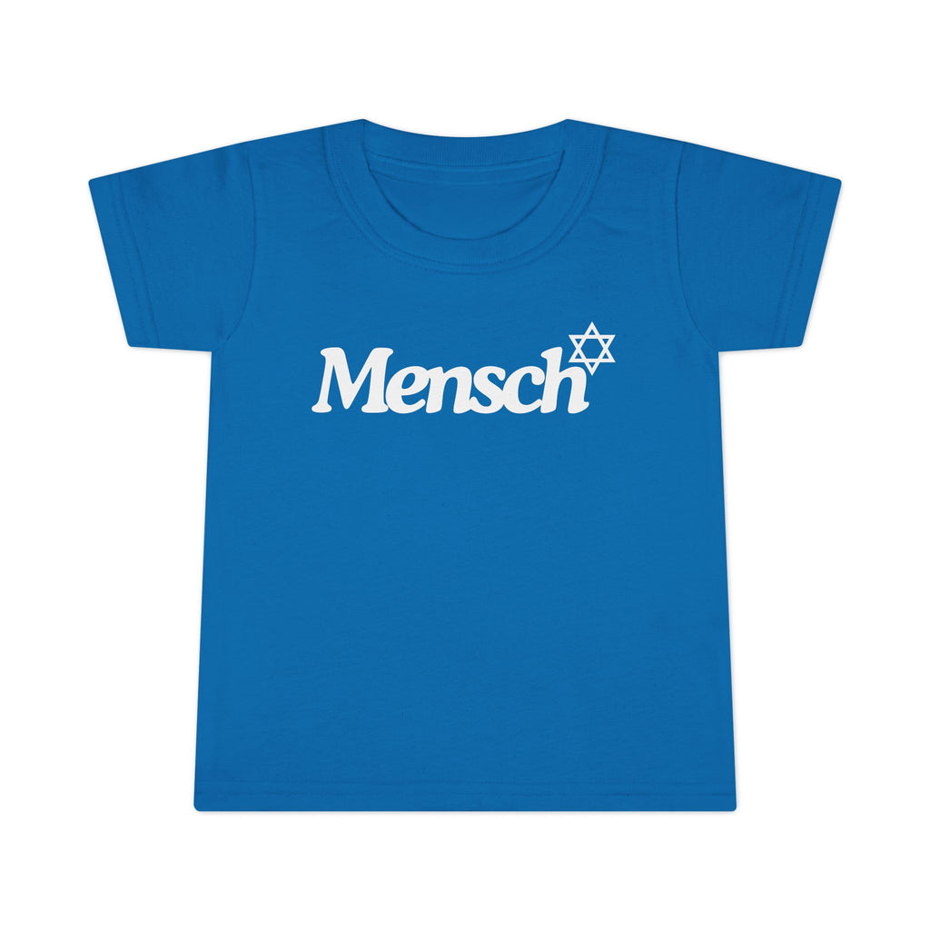 Toddler Mensch T-Shirt Jewish Kids Tee Yiddish Fun Playtime Shirt Jewish Toddler Gifts