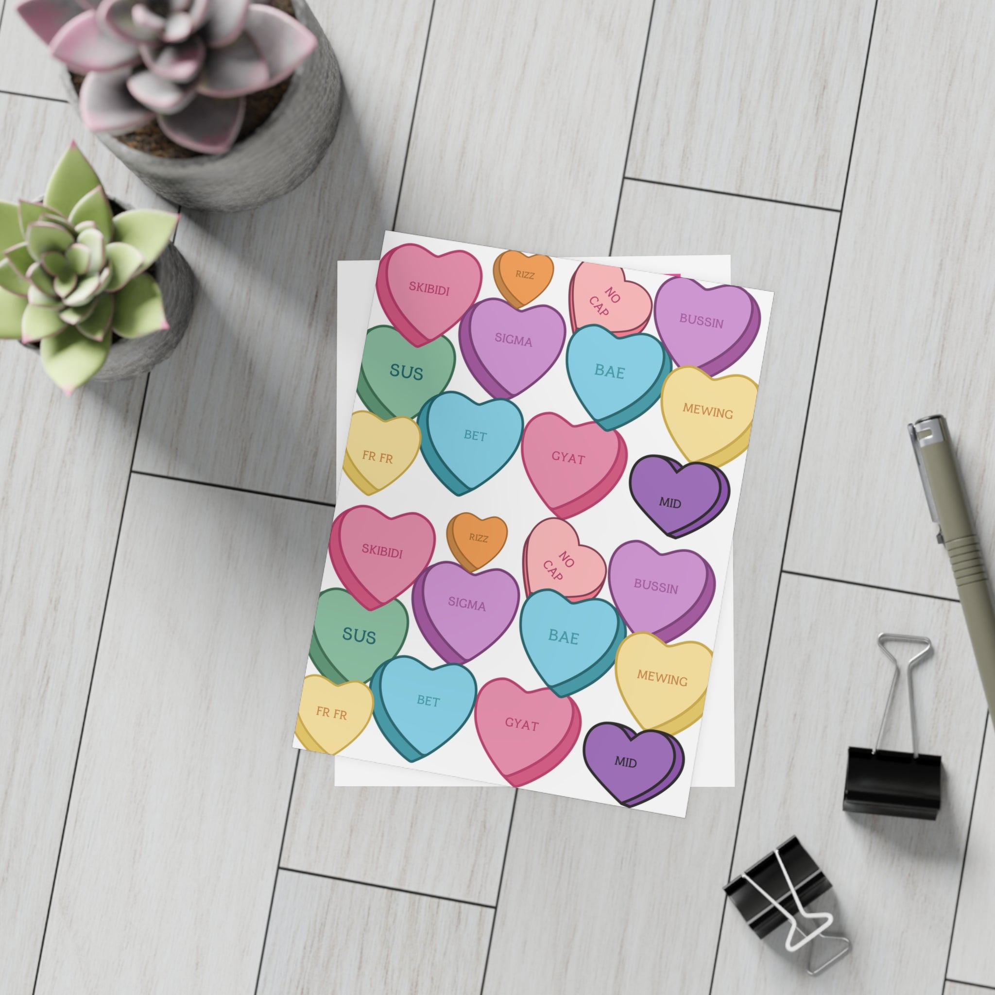 Children's Valentines Day Cards Perfect for Grades 2 to 8, sets of 10, 30, or 50