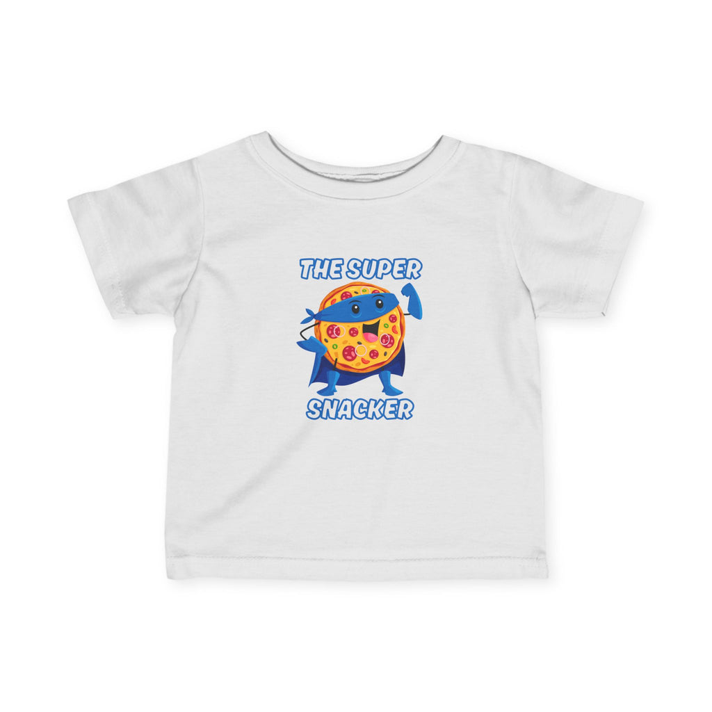 Super Snacker Infant Tee - Cute Kids T-Shirt, Baby Gift, Playtime Apparel, Foodie Theme, Funny Toddler Shirt