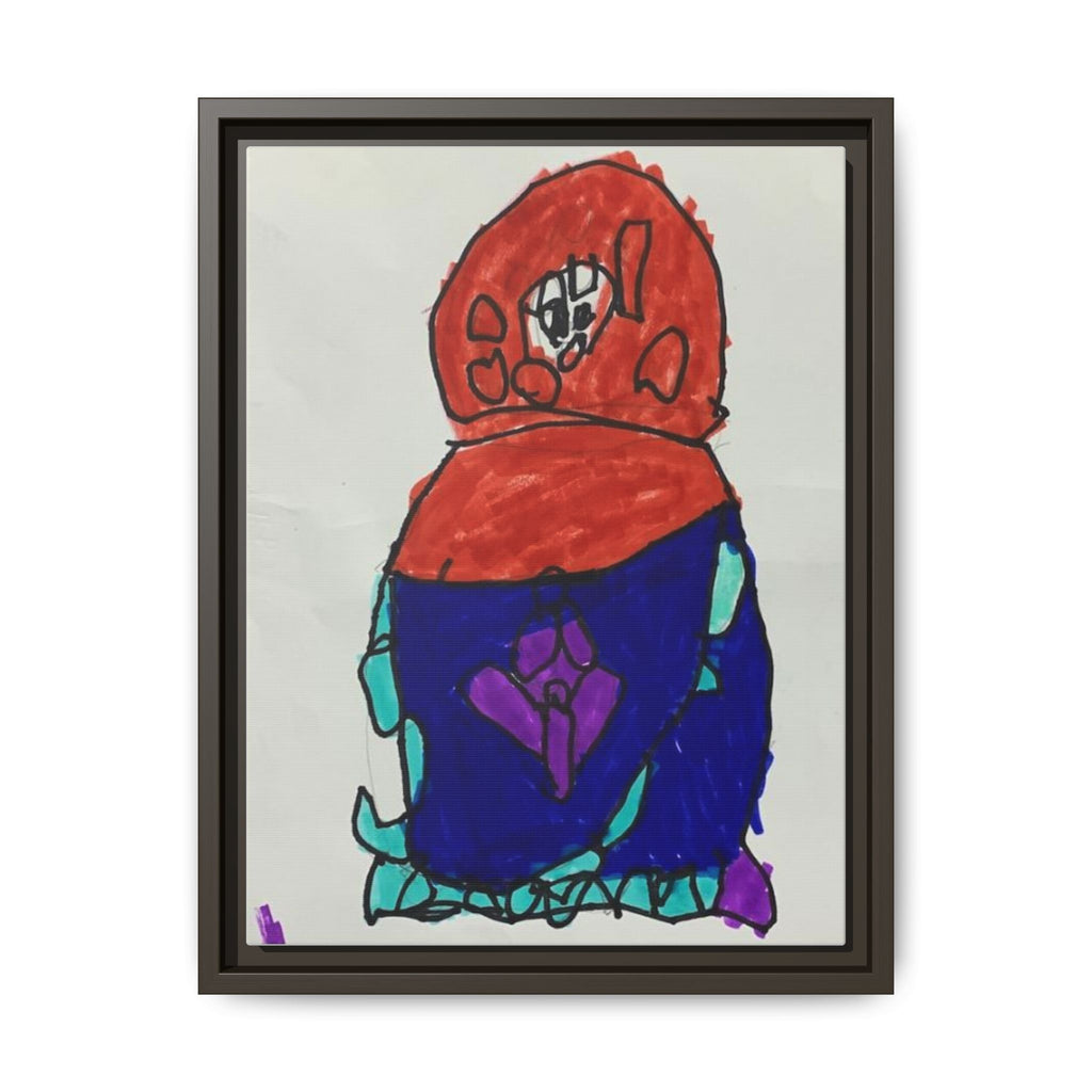 Matryoshka Doll, Babushka Dolls, Russian Nesting Dolls Matte Canvas, Framed (Multi-color)