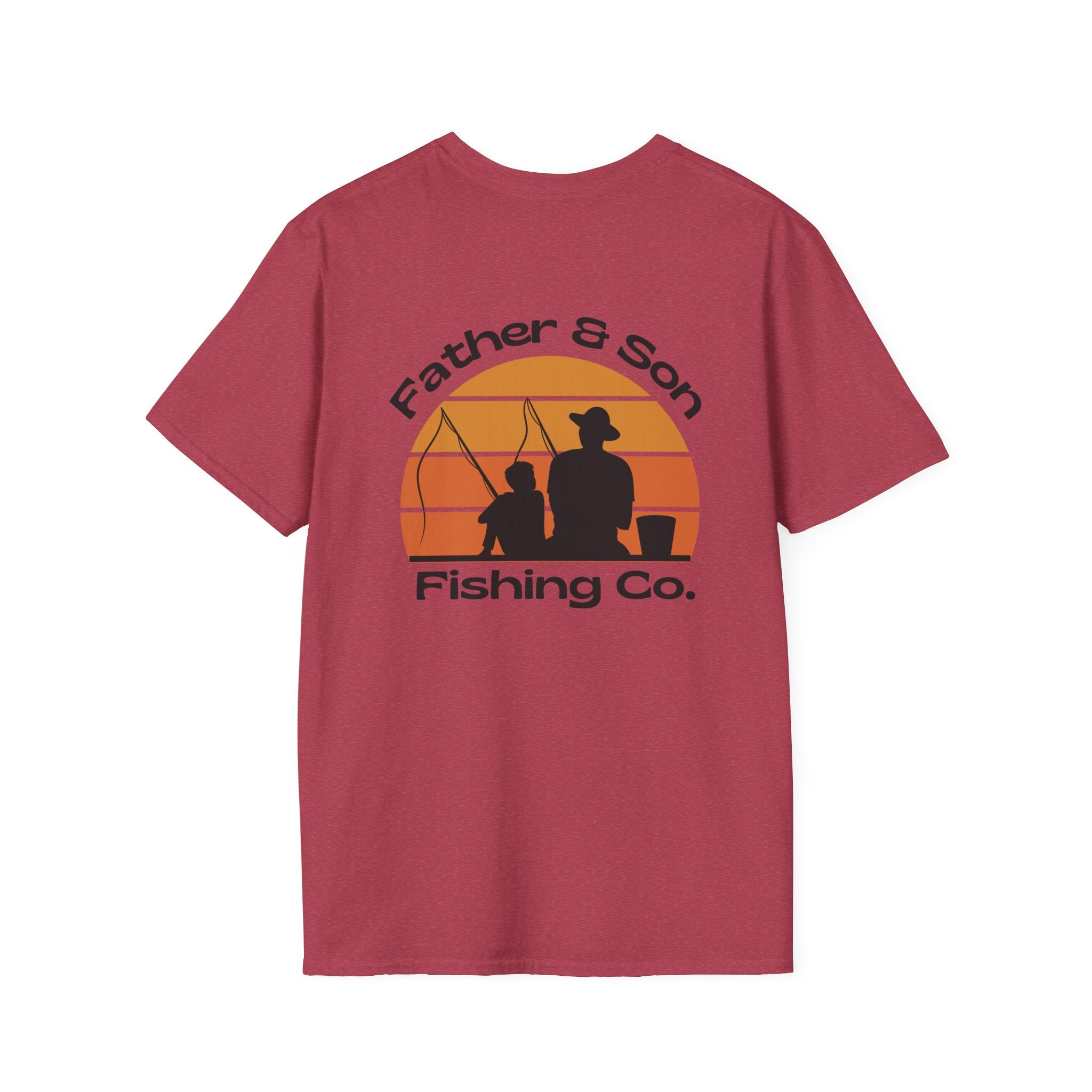 Father & Son Fishing Co. T-Shirt -T Shirt for Dads Fishing T Graphic Tee Gift for Dad