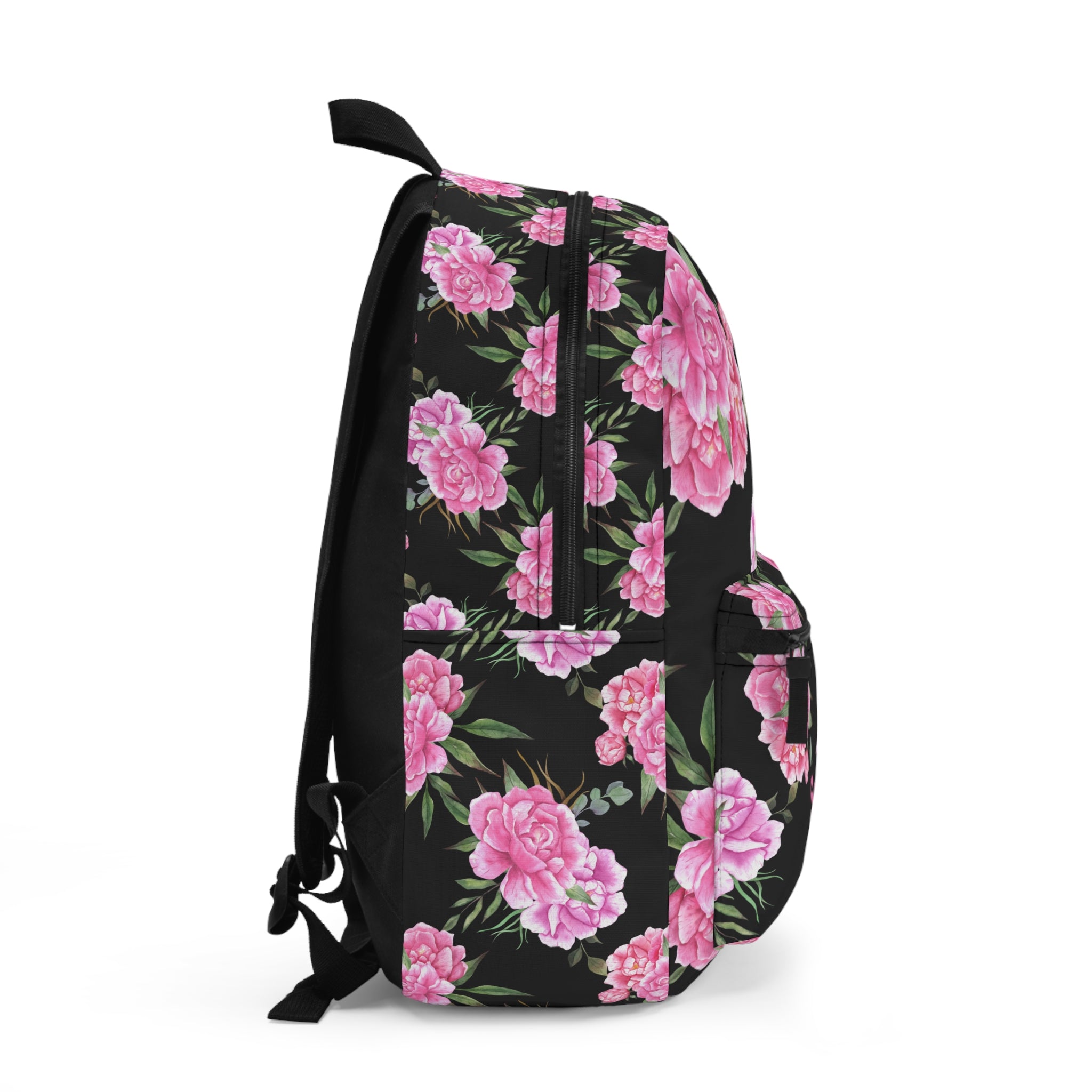 Floral Personalized Backpack, Custom School Bag, Floral Rucksack, Back to School Laptop Backpack