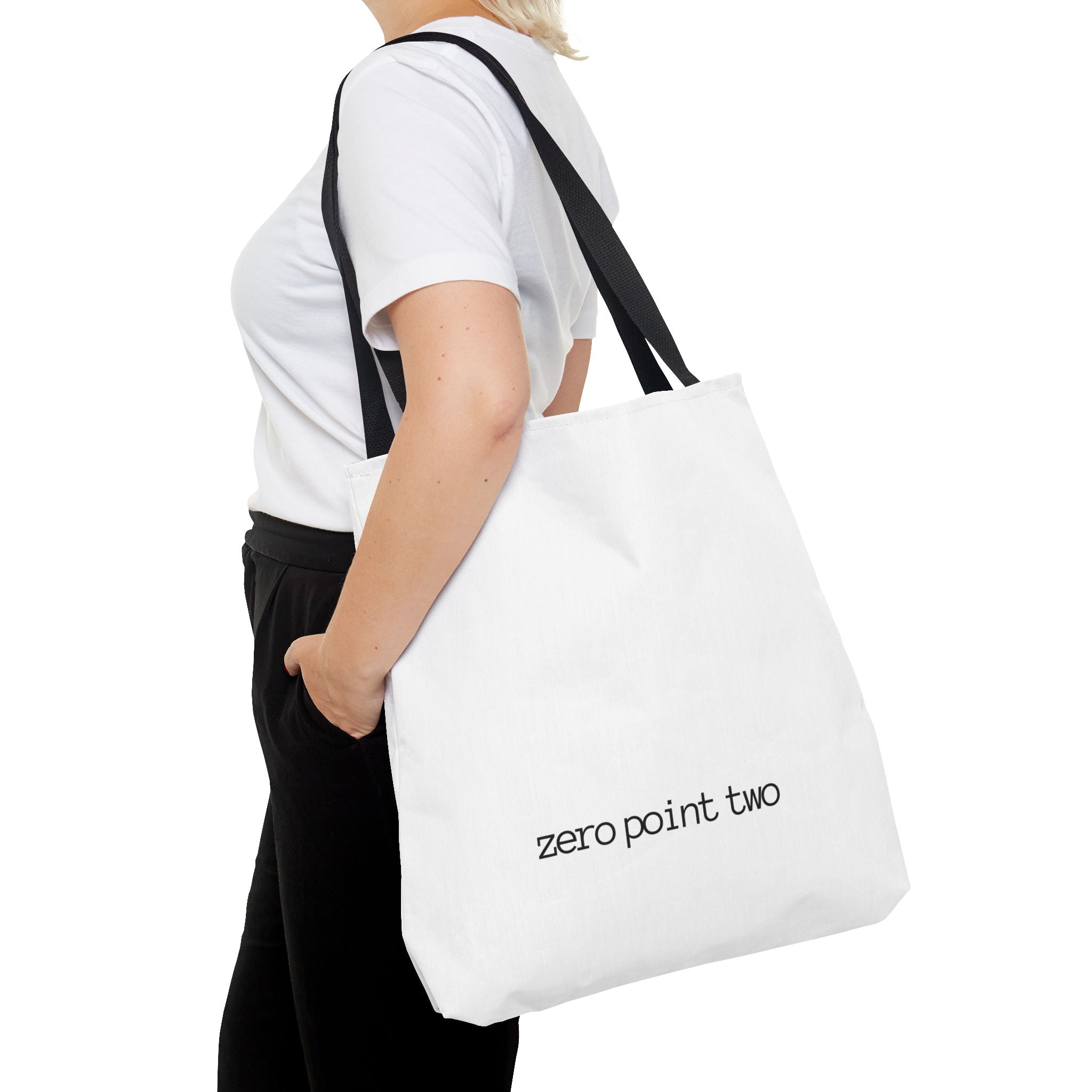 Zero Point Two Large Tote Bag Jewish Identity Tote Bag | Eco-Friendly Bag
