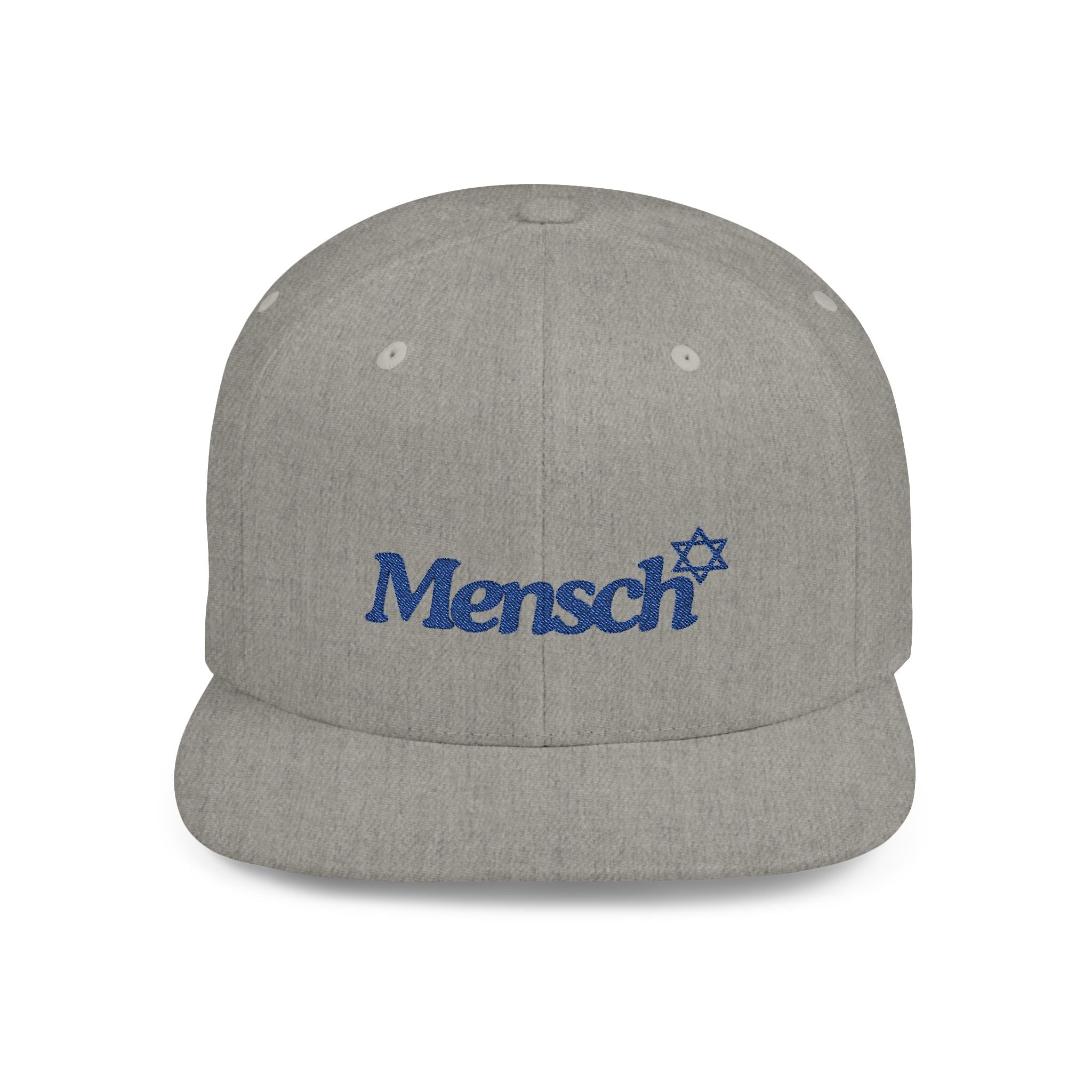 Mencsh Hat Jewish Gift for Mensch the Flat Bill Snapback Hat is the perfect gift