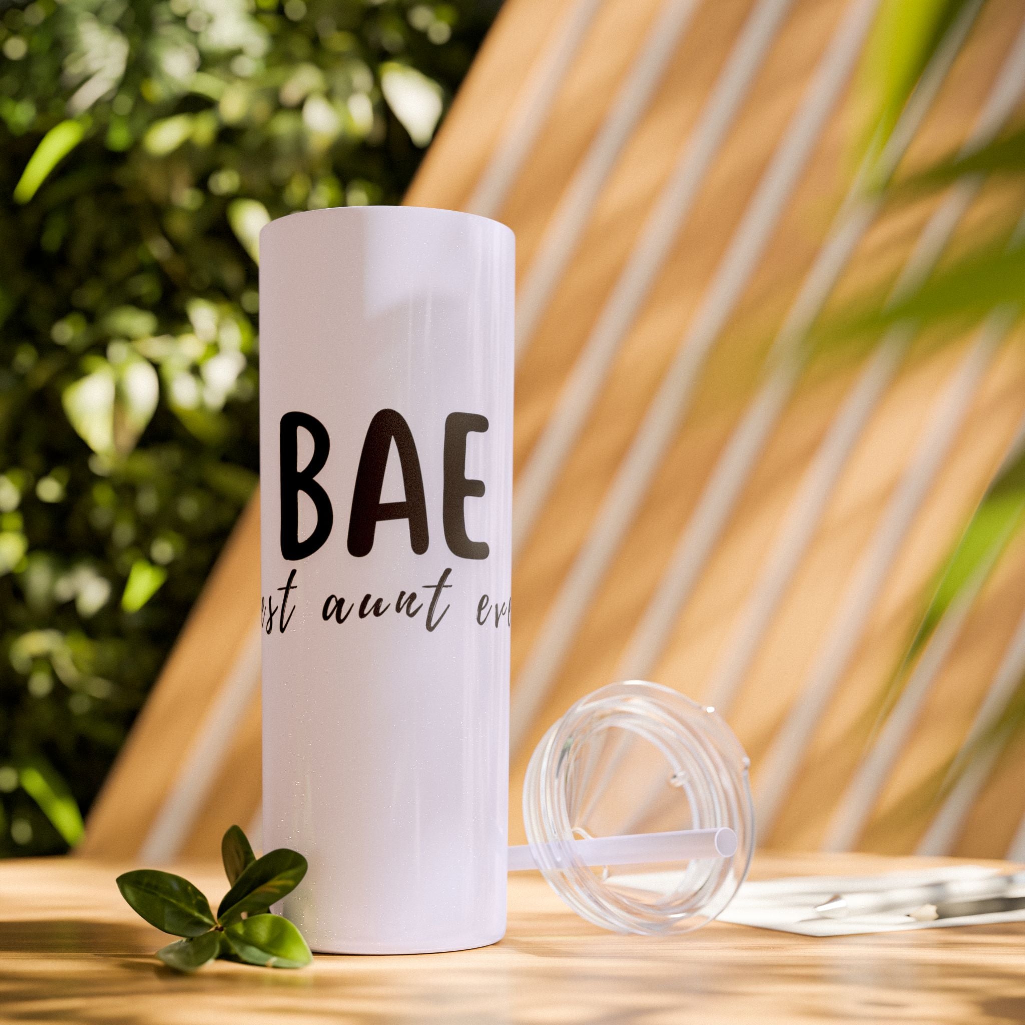 BAE Best Aunt Ever Skinny Tumbler with Straw, 20oz more colors