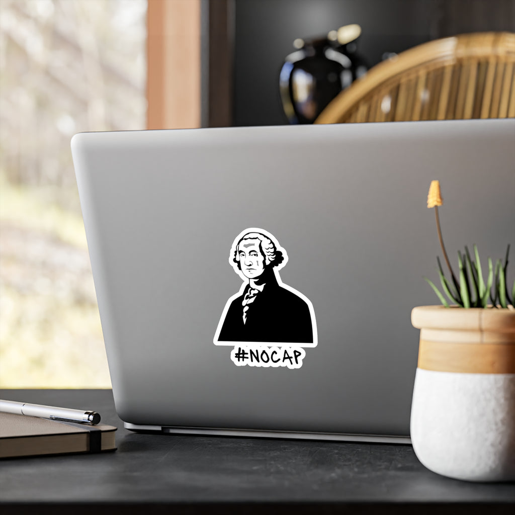 No Cap George Washington Kiss-Cut Vinyl Decals