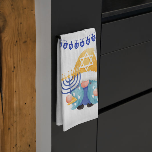 Hanukkah Gnome Tea Towel