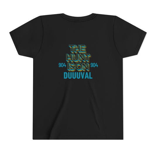 Travis Hunter Youth Short Sleeve Tee - 'The Hunt Is On' Jags Hunter Fan Wear TShirt Kids