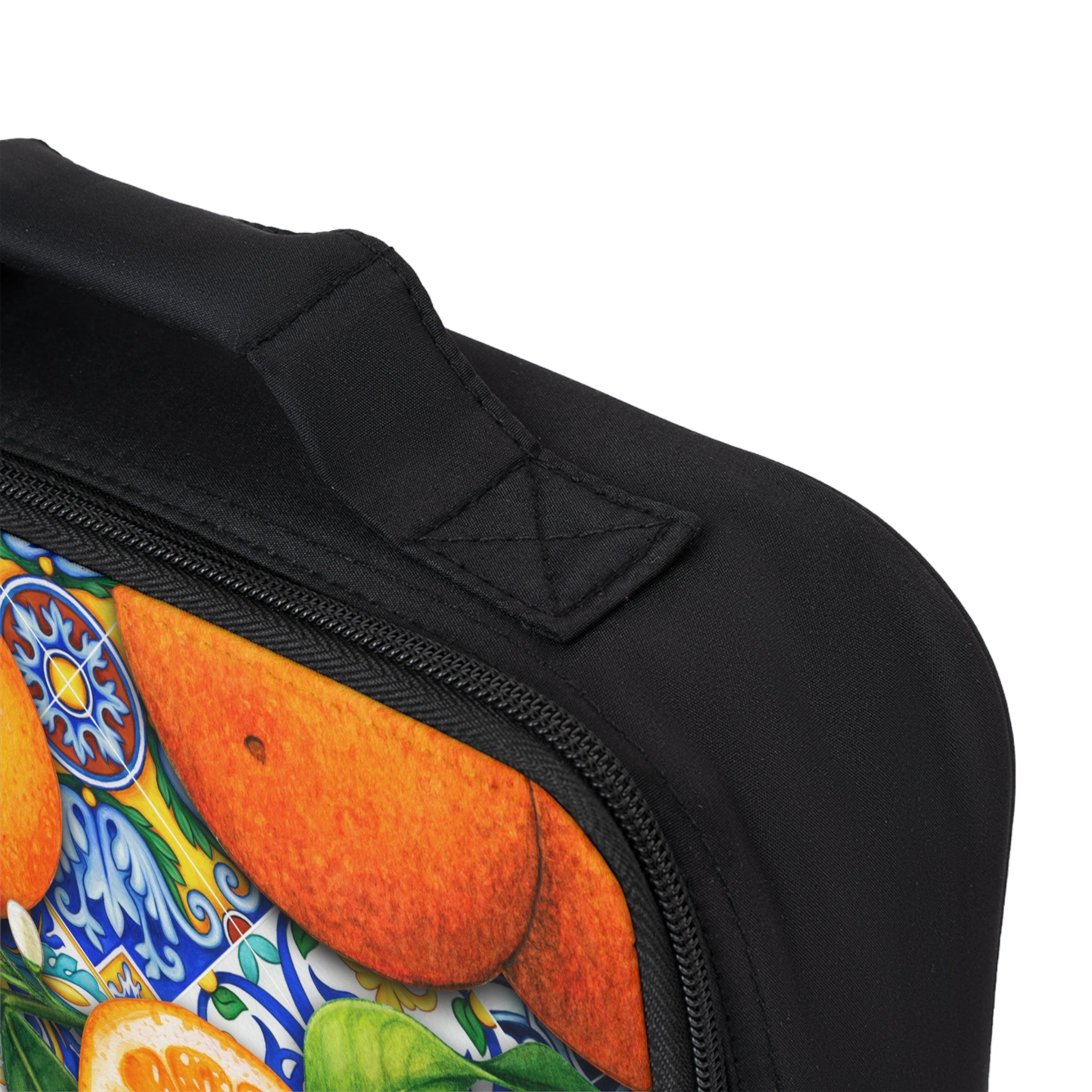 Vibrant Orange Print Lunch Bag, Personalie this Insulated Tote for Work or School, Perfect Back to School Gift or work