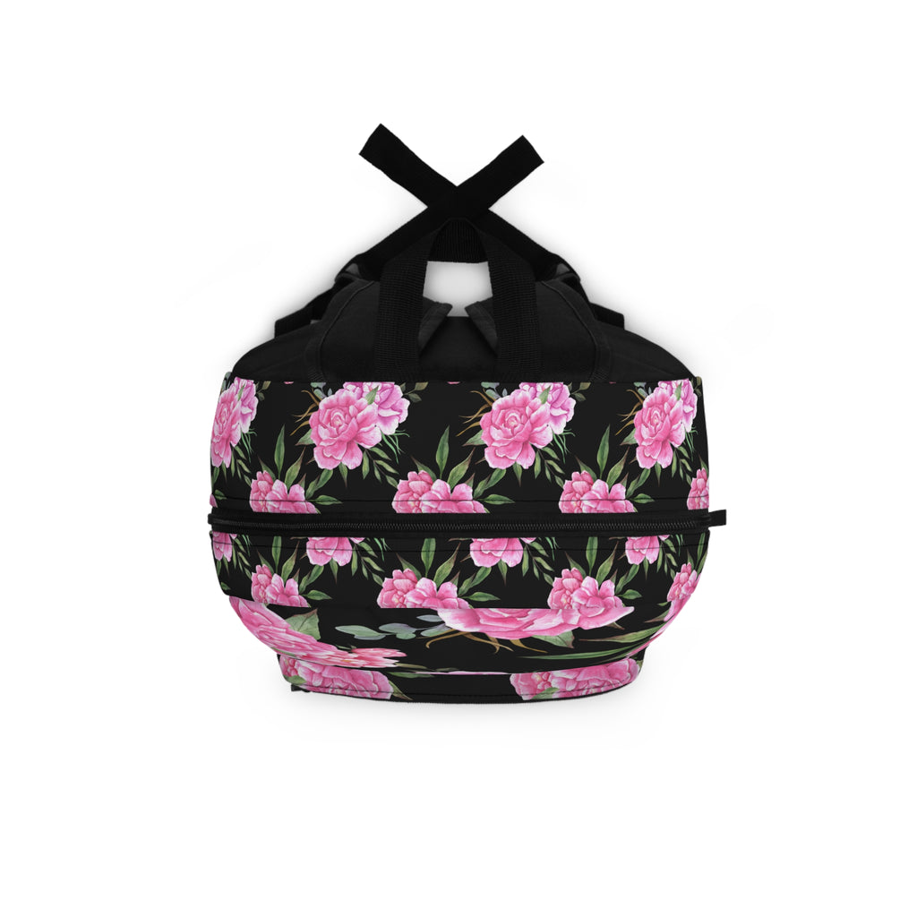 Floral Personalized Backpack, Custom School Bag, Floral Rucksack, Back to School Laptop Backpack