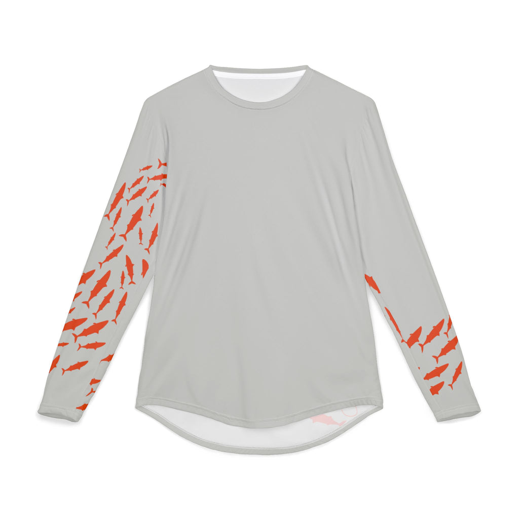 Men's UV Protection Fishing Shirt, Perfect for Dads, Gift for Fishermen, Long Sleeve Tee with Fish Design