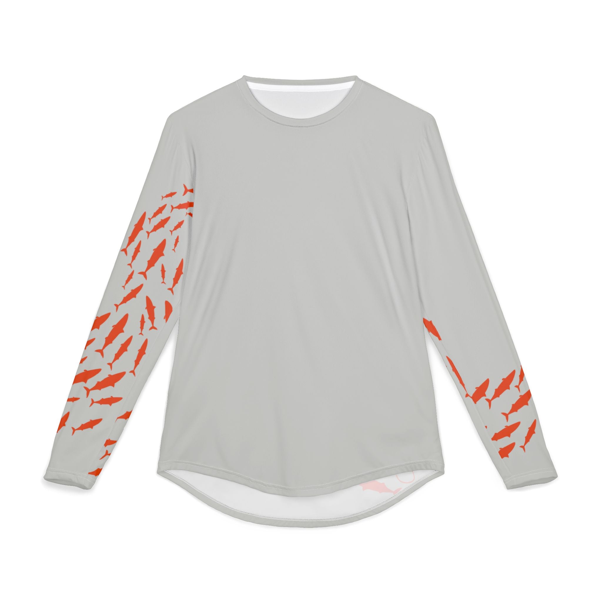 Men's UV Protection Fishing Shirt, Perfect for Dads, Gift for Fishermen, Long Sleeve Tee with Fish Design