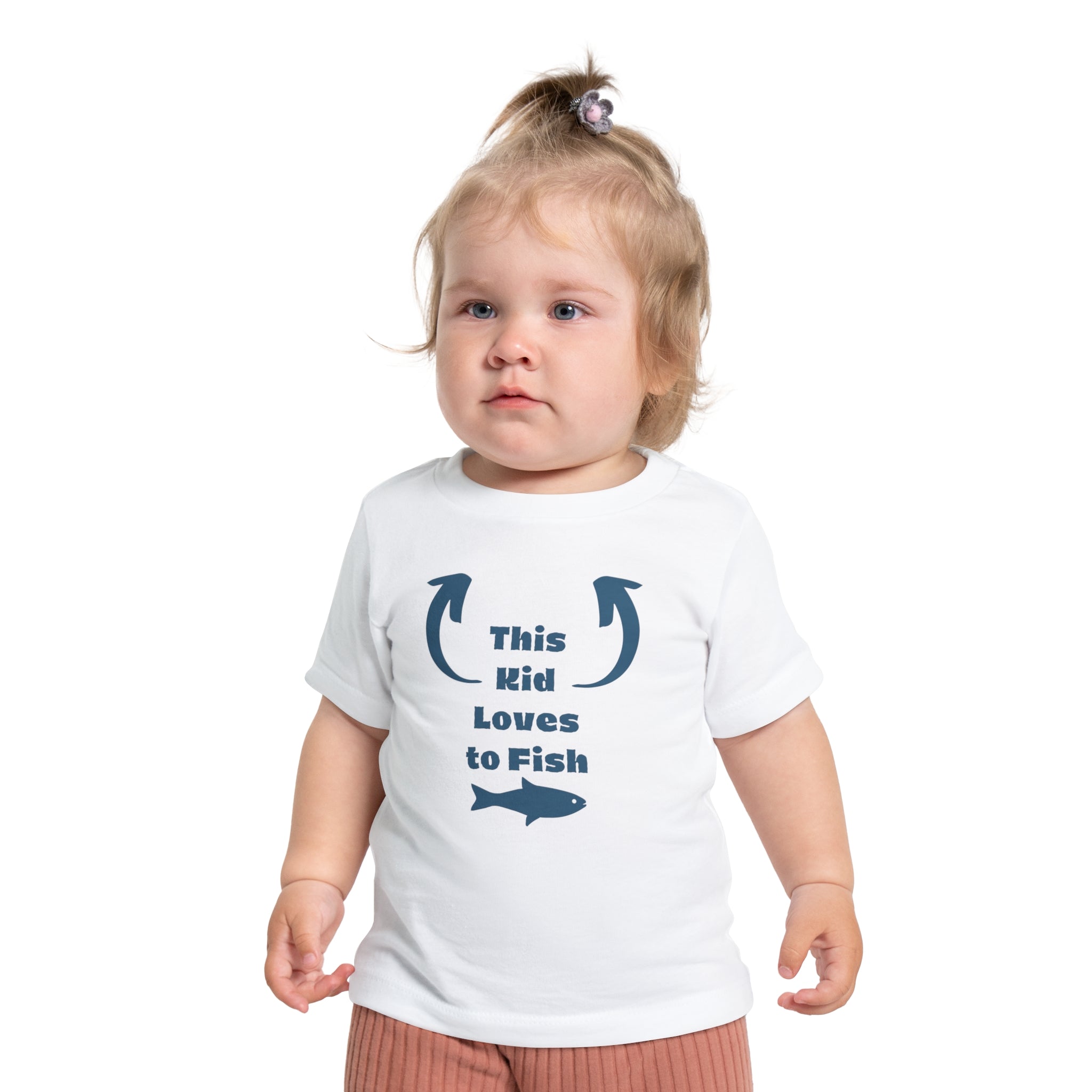 Toddler Fishing Short Sleeve T Shirt Kids Fishing Gift