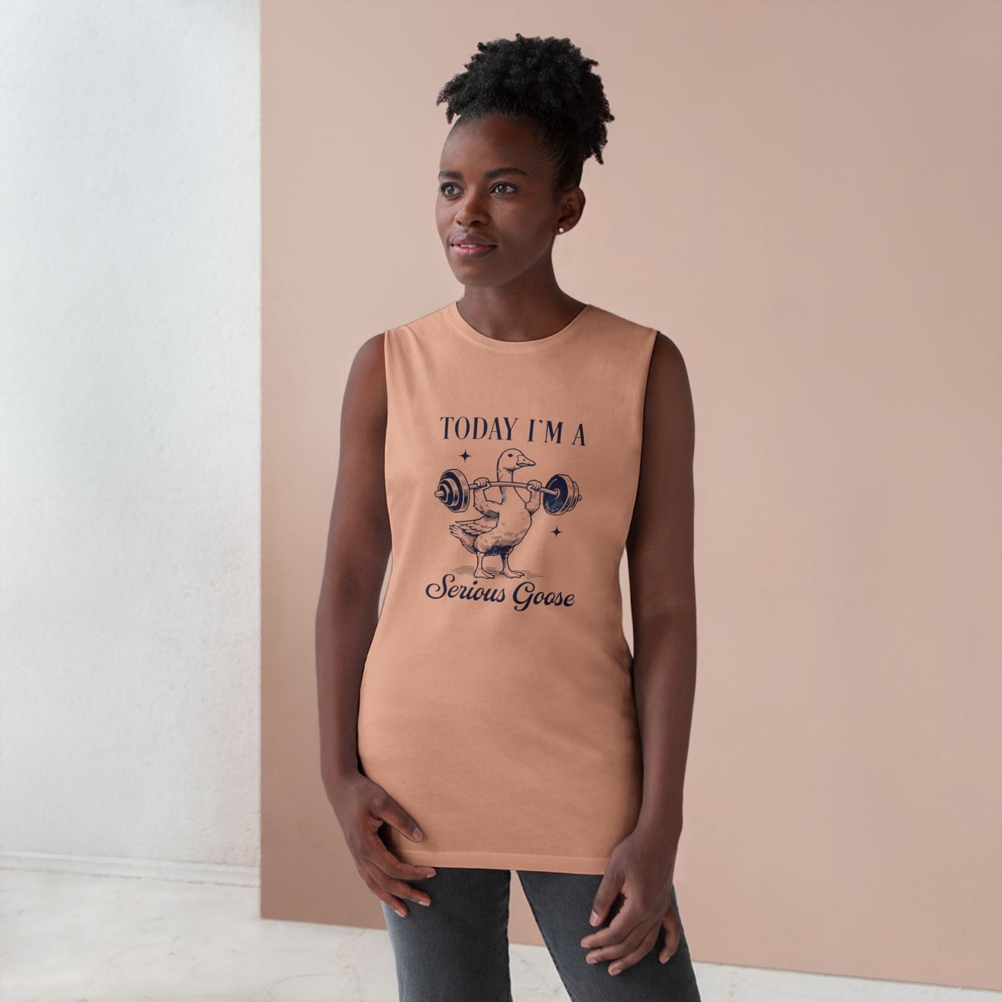 Serious Goose Tank - Unisex Gym Shirt, Funny Workout Tee, Barnard Style Tank Top